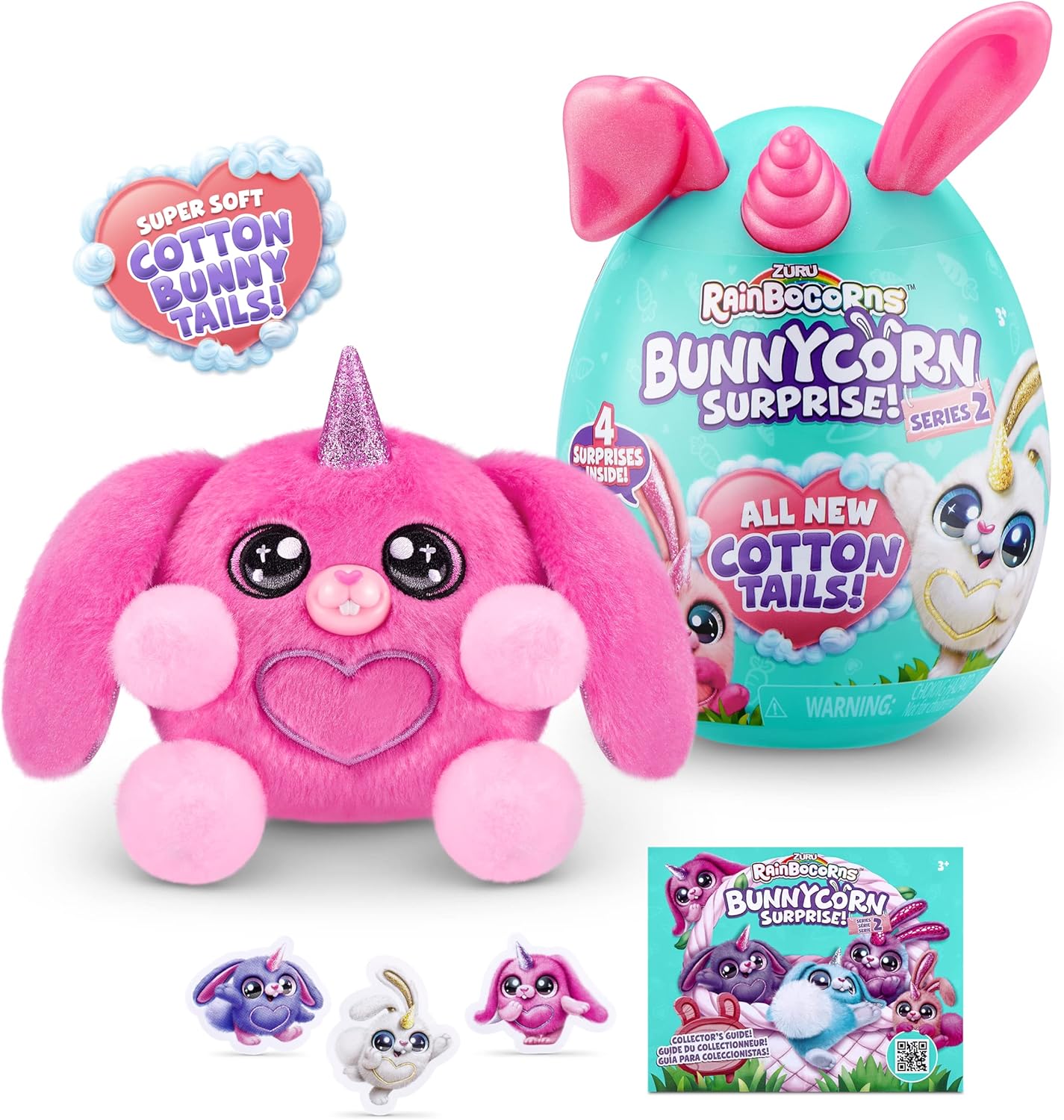 Rainbocorns Bunnycorn Series 2 - 2 Pack Collectible Plush with 4 Surprises 3