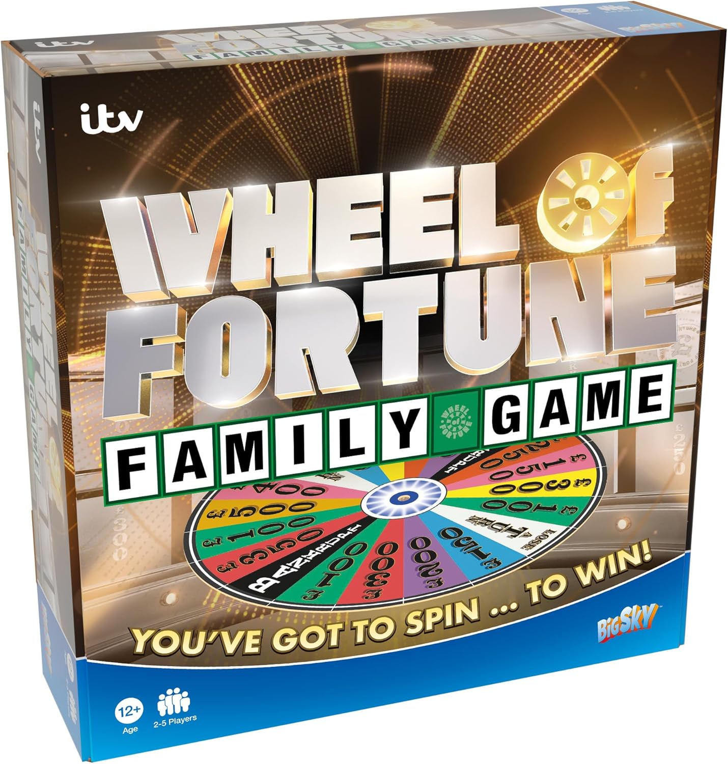 Big Sky Games Wheel of Fortune Family Board Game