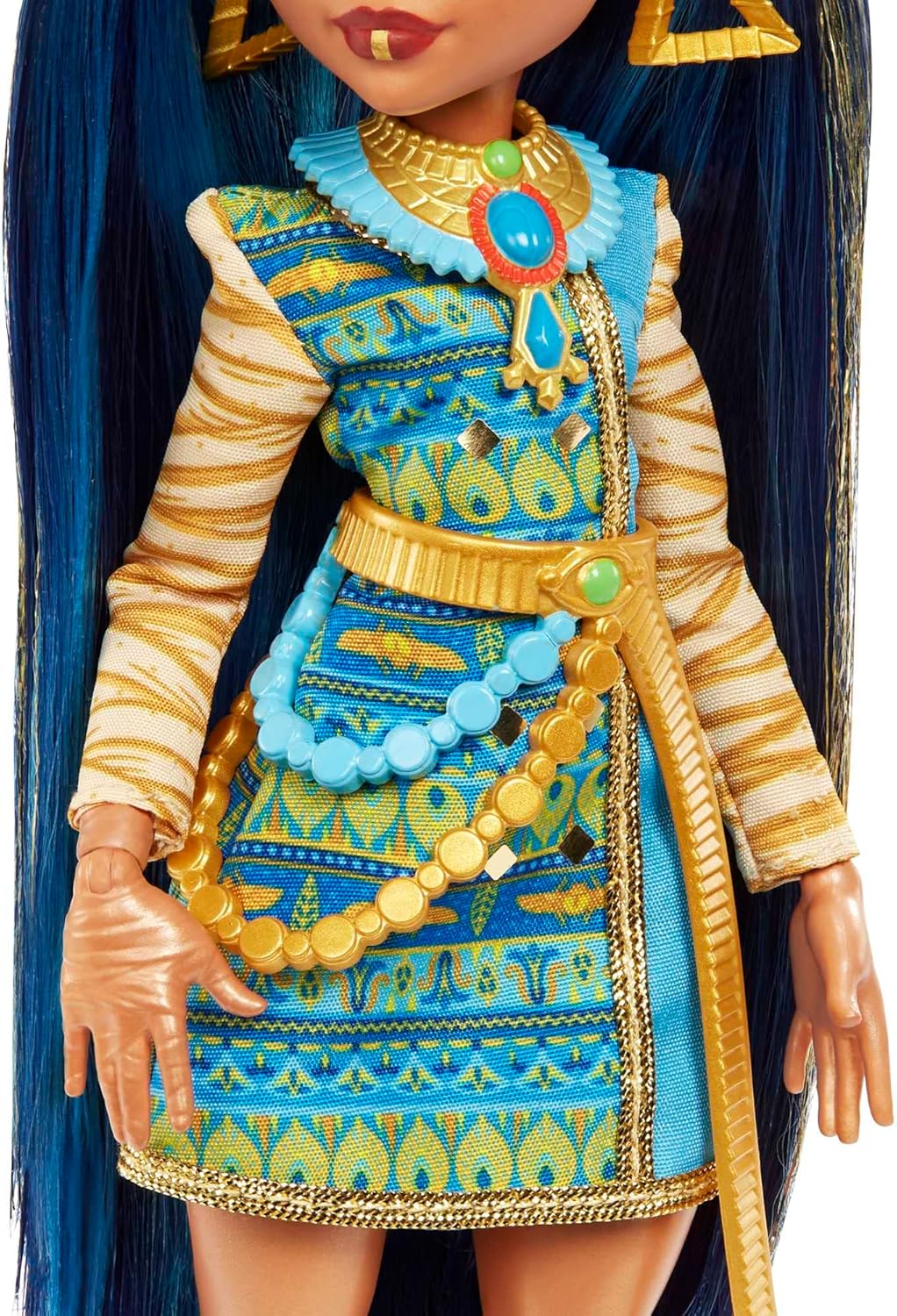 Monster High Cleo De Nile Doll with Pet Tut and Accessories - Posable Fashion Doll for Kids 4+ 5