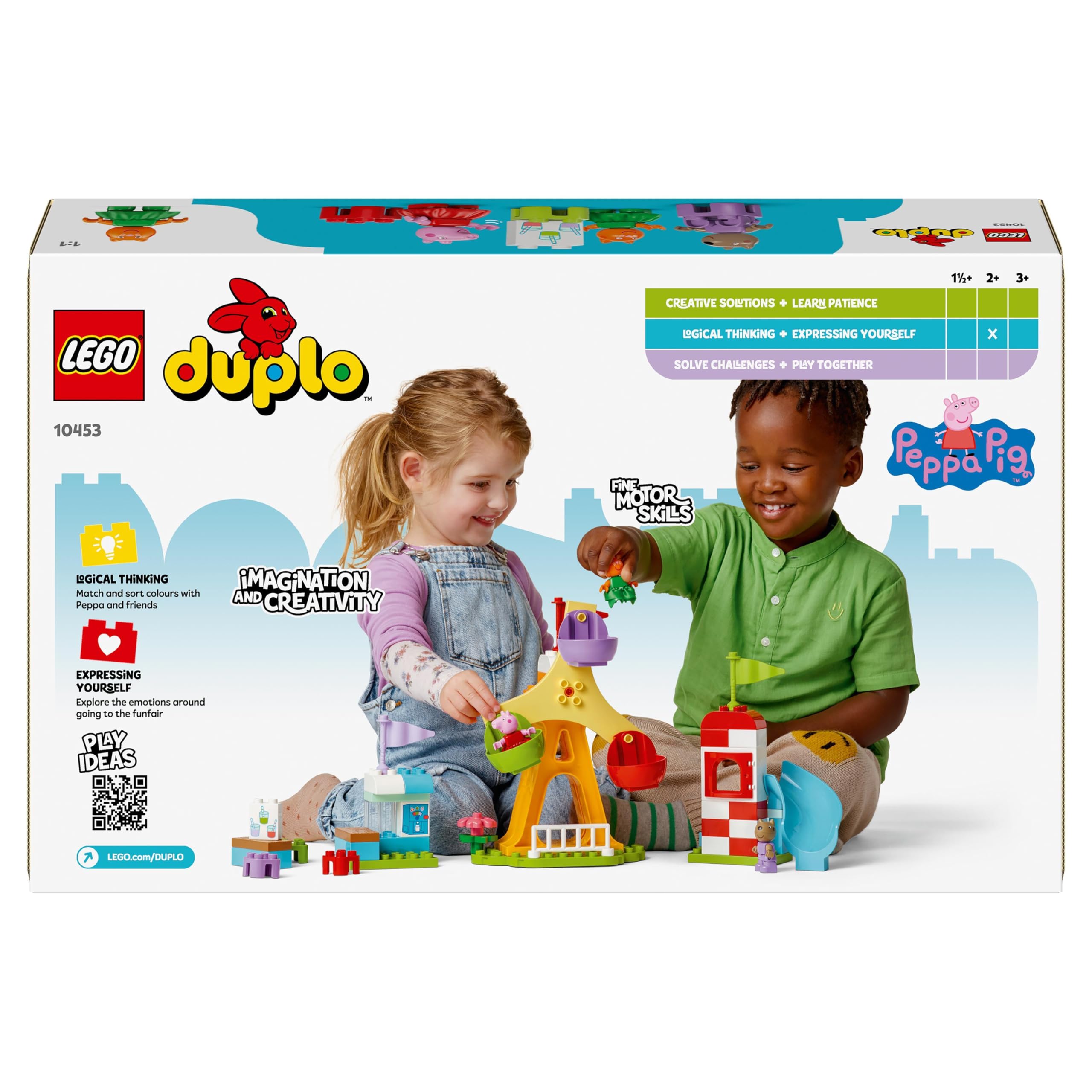 LEGO DUPLO Peppa Pig Funfair - Building Set for Toddlers 2+ 12