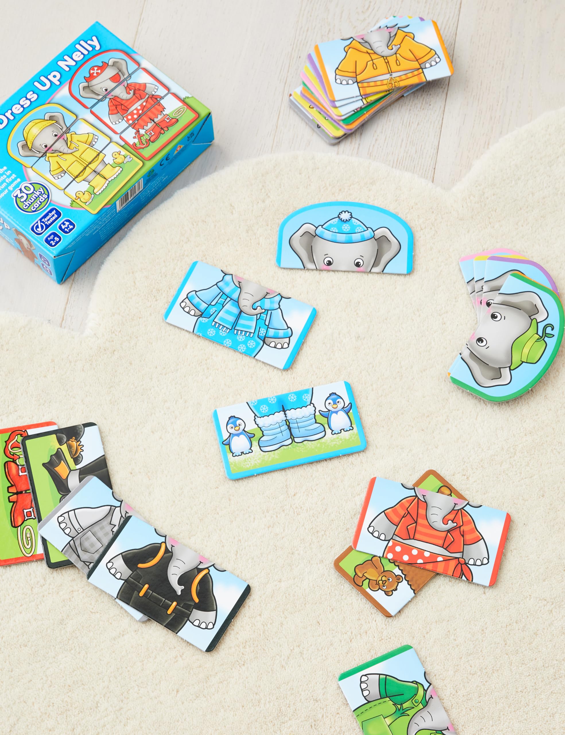 Orchard Toys Dress Up Nelly Card Game for Kids - Colour Matching & Memory Game for Toddlers 2+