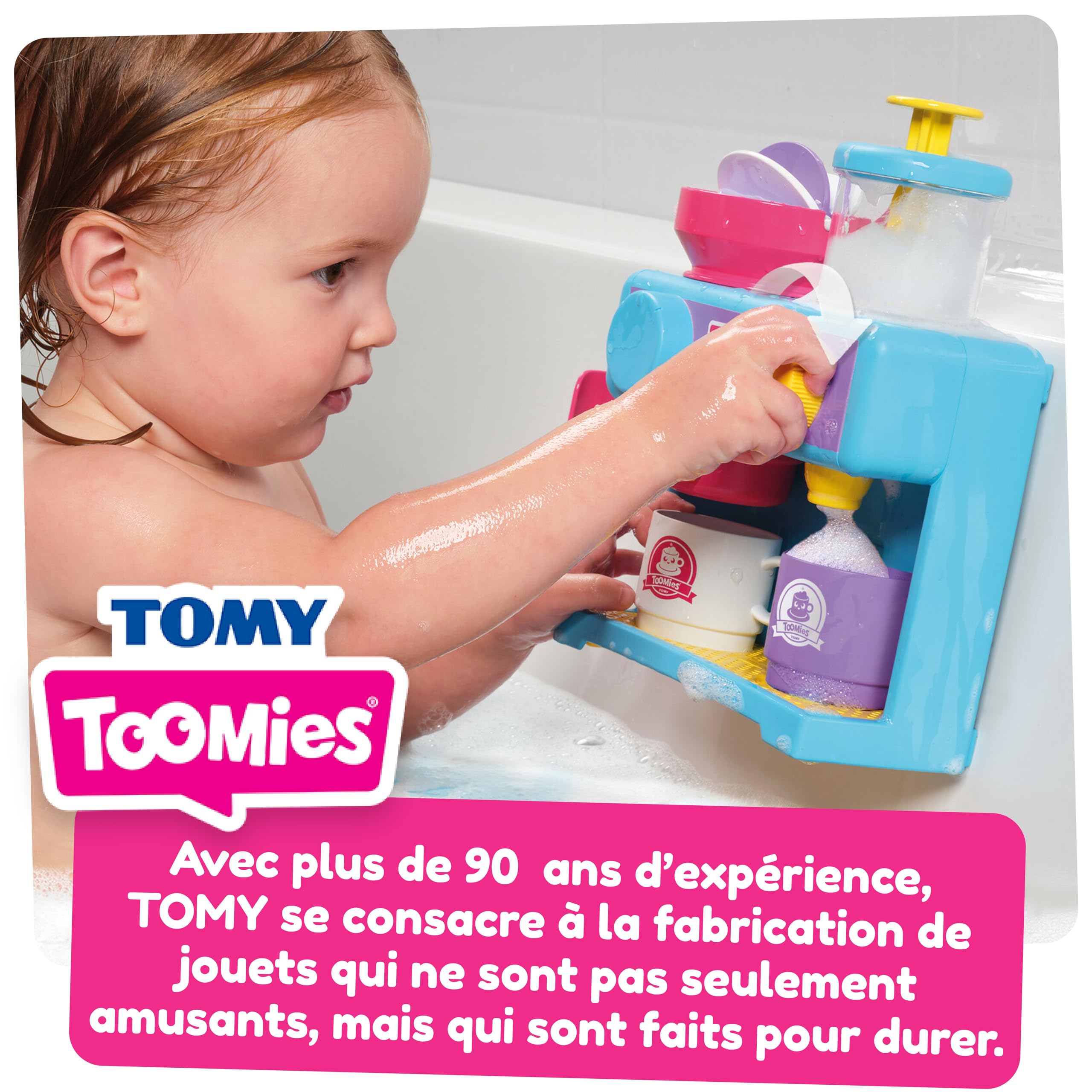 TOMY Toomies Bath Barista - Pretend Cafe Baby Bath Toys for Toddlers 18 Months+ 5