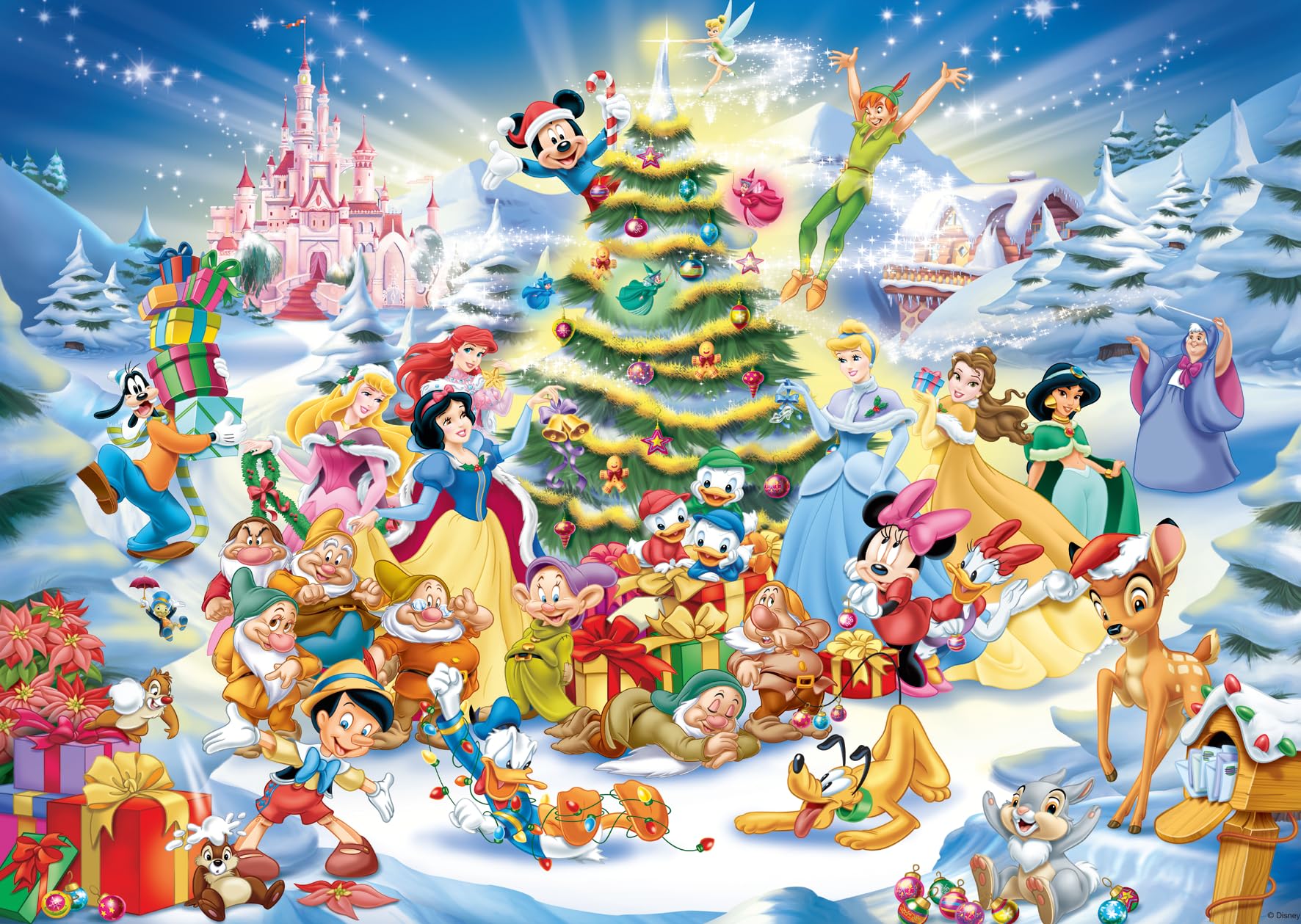 Ravensburger Disney Christmas Jigsaw Puzzle - 1000 Piece Puzzle for Adults and Kids 12 Years Up