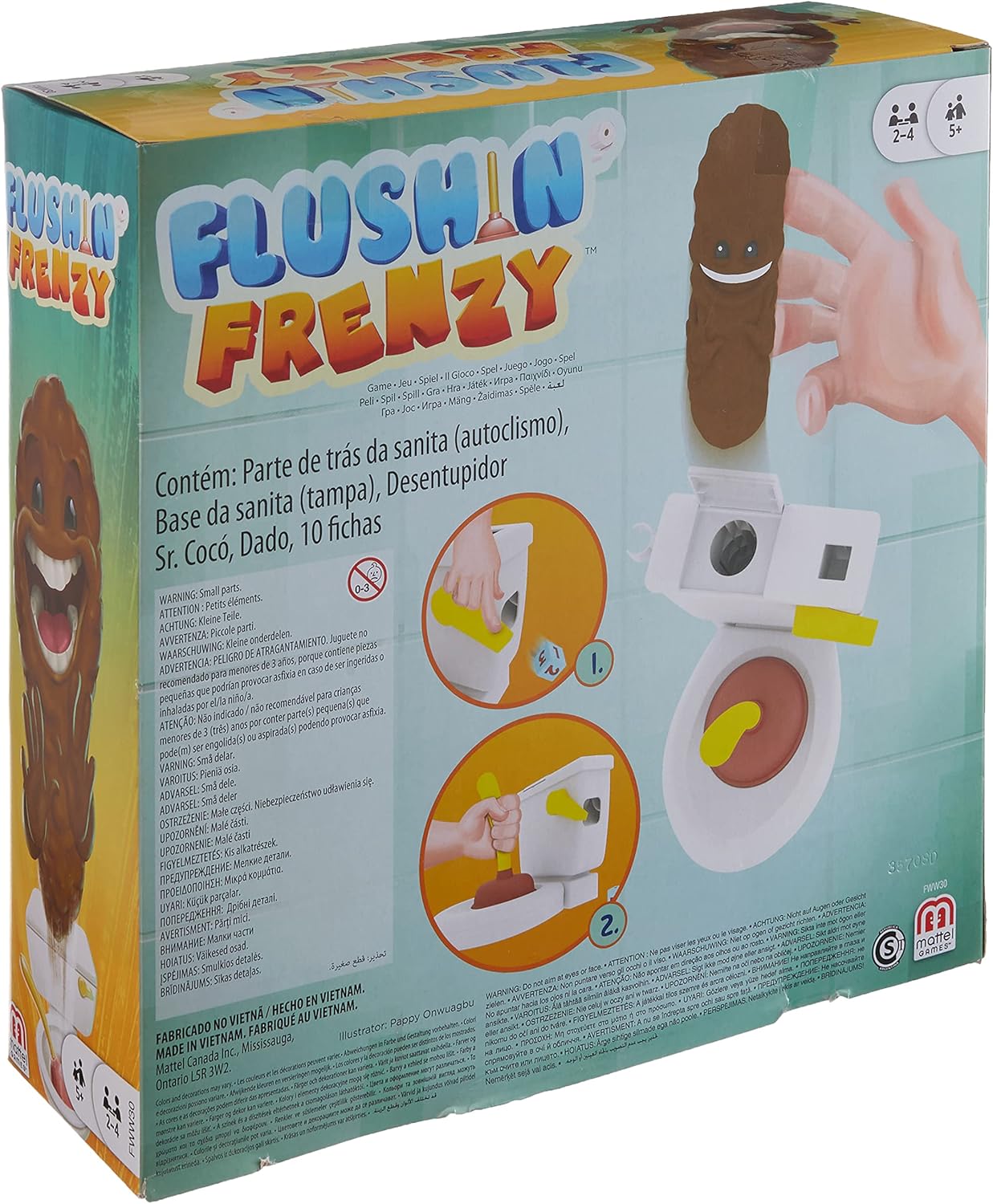 Mattel Flushin' Frenzy Kids Party Game 8