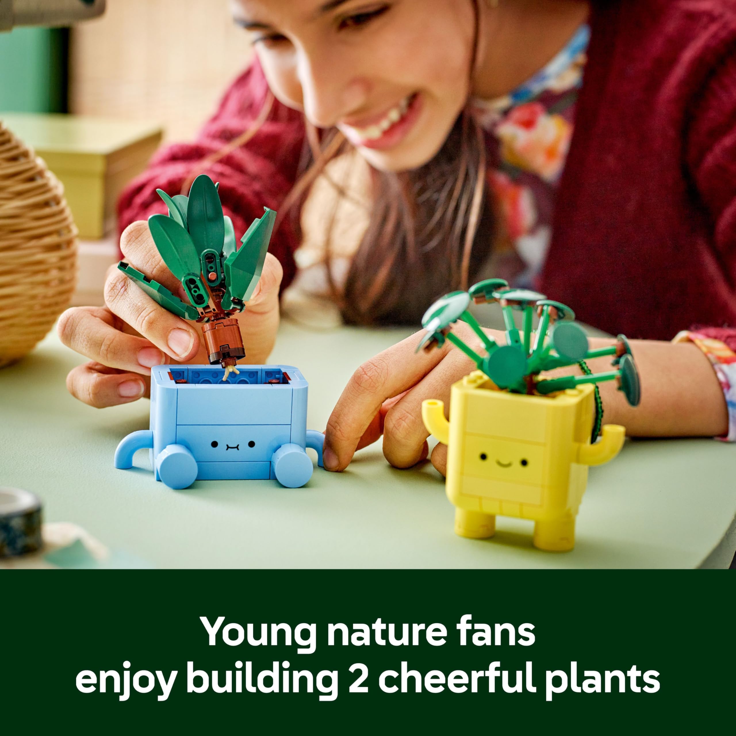 LEGO Botanicals Happy Plants Building Set - 217-Piece Craft Kit for Kids 9+ 4