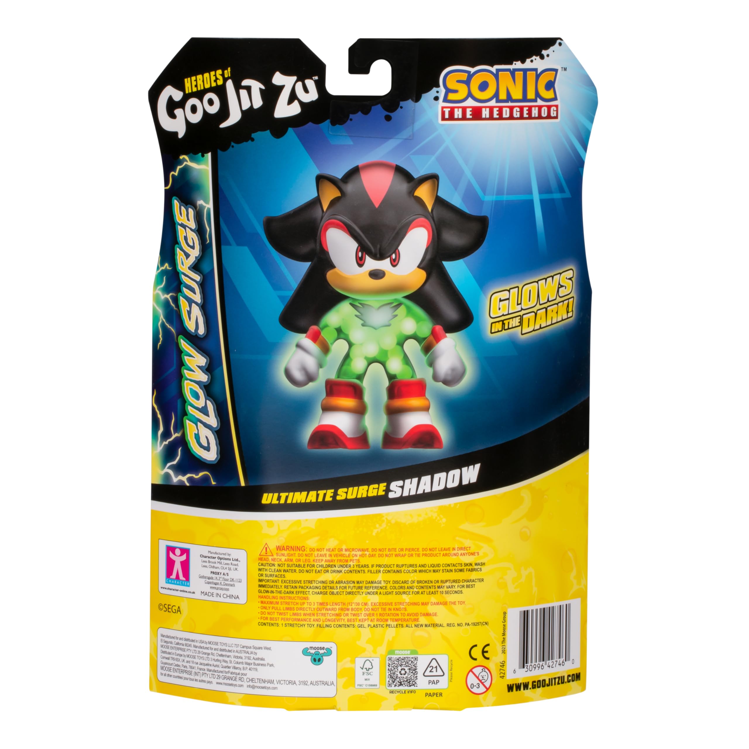 Ultimate Surge Shadow the Hedgehog - Glow-in-the-Dark Stretchy Action Figure 3