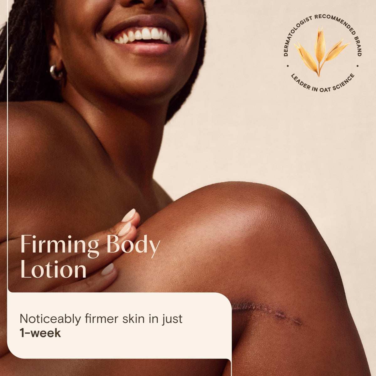 Aveeno Skin Renewal Firming Lotion - Firmer, Smoother Skin in 1 Week | 300ml | Fragrance Free