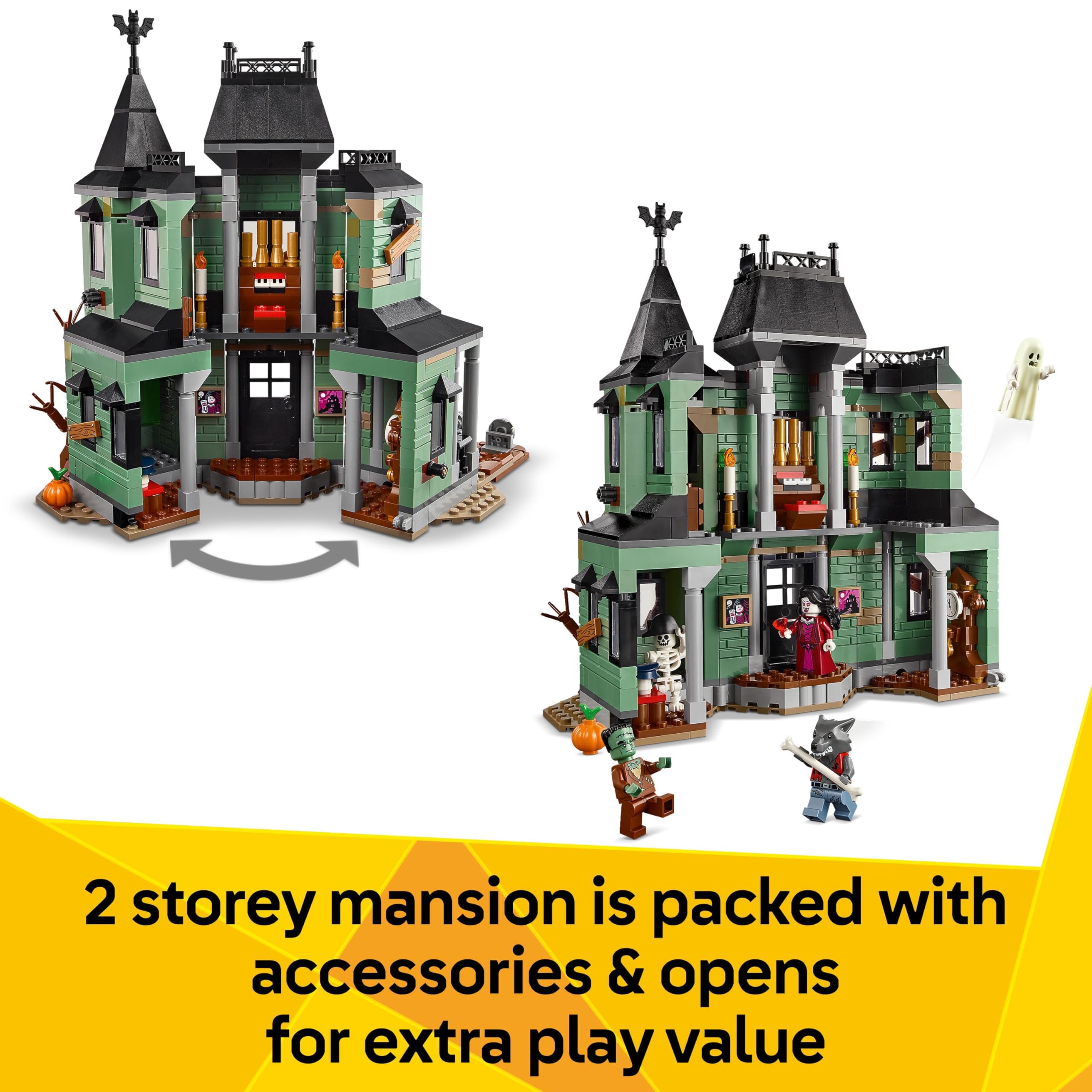 LEGO Creator 3in1 Haunted Mansion - Spooky Building Set for Kids 9+ 5