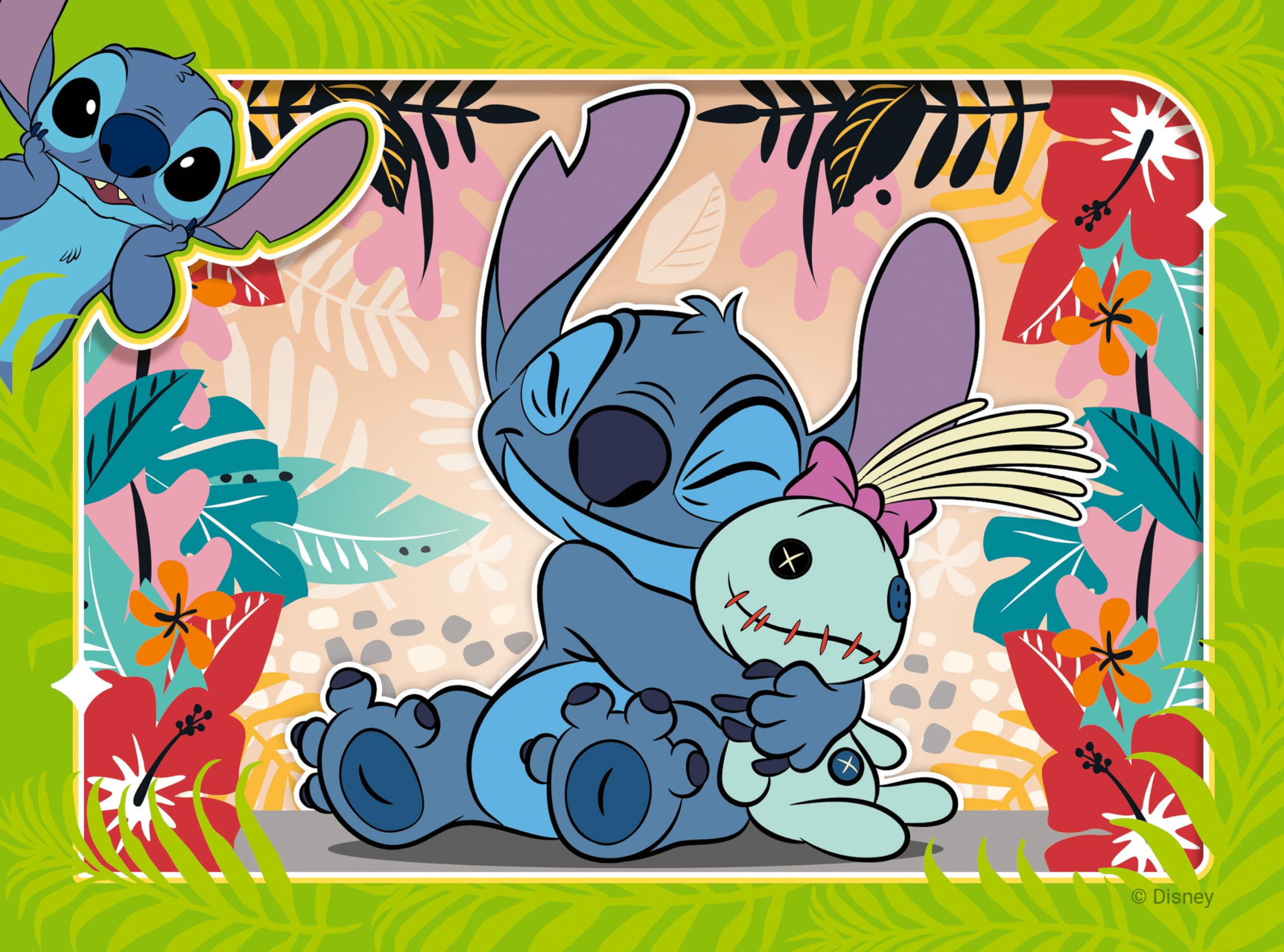Ravensburger Disney Stitch Progressive Jigsaw Puzzles Set (4 Puzzles) for Ages 3+ 4