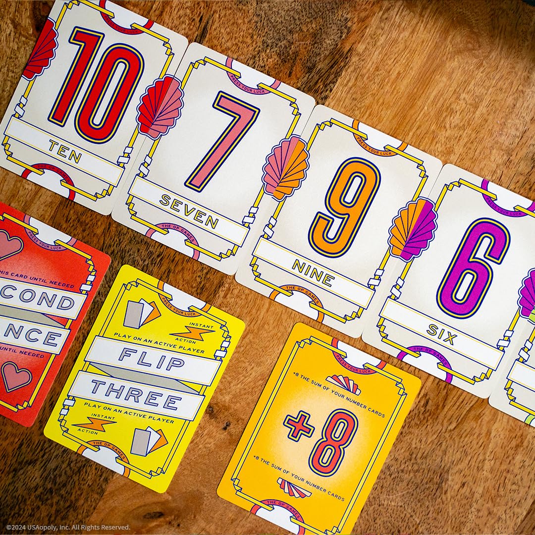 USAopoly Flip 7 Kartenspiel 7