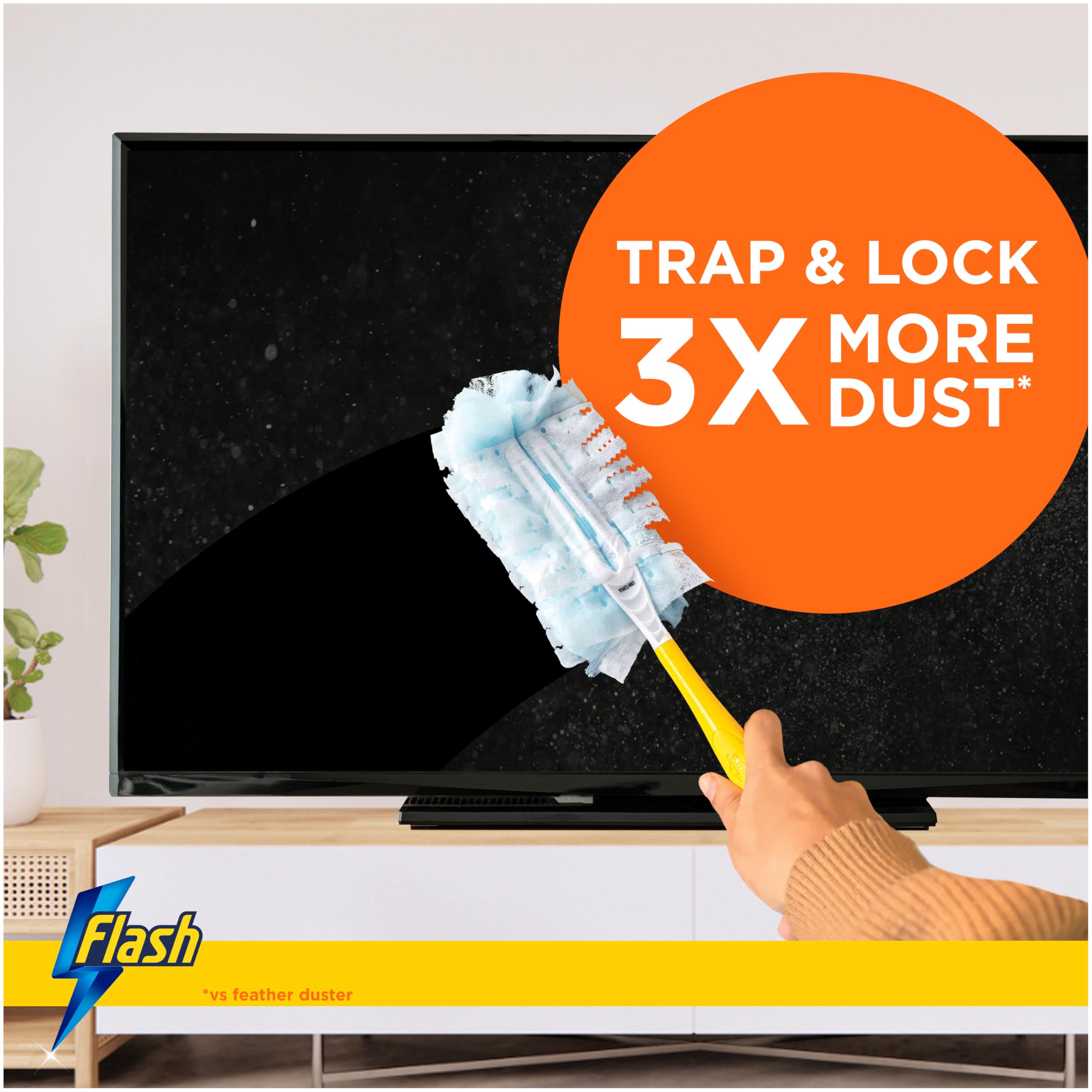 Flash - Dust Magnet Refills Fluffy Dusters 5 Pack Scented Cleaning Tools