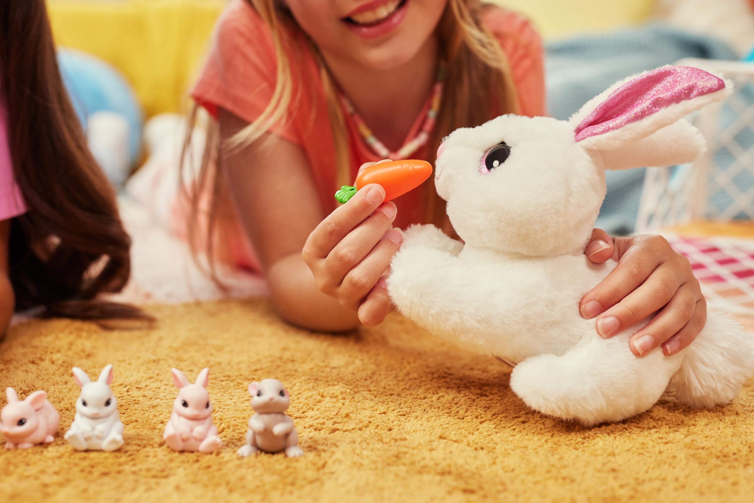 Pets Alive Mama Bunny & Baby Surprise Series 1 - Electronic Plush Toy with Sounds & Carrot Accessory 8