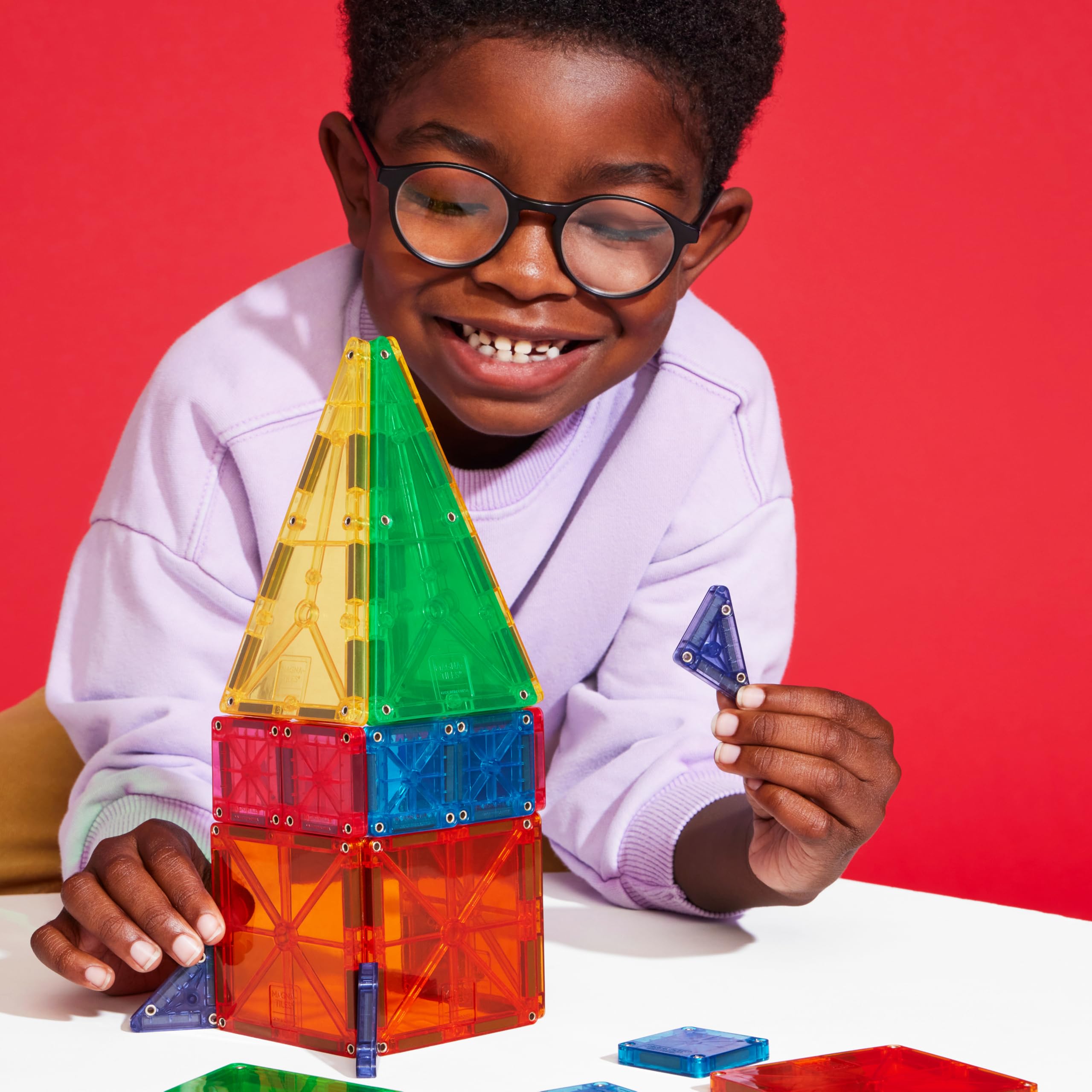 Magna-Tiles Combo 20-Piece Magnetic Building Set - Ages 3+ | MicroMAGS Compatible