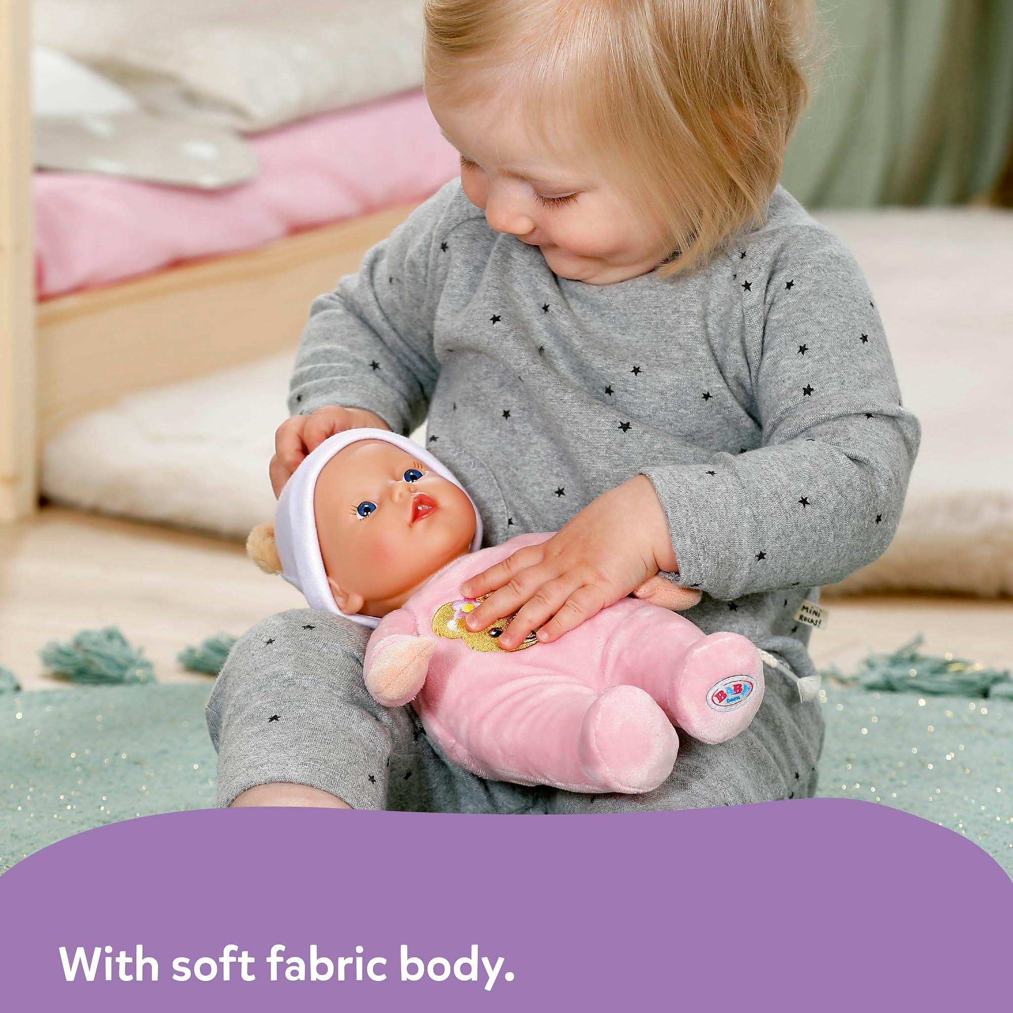 BABY born Interactive Rosie 30cm Soft Doll with 6 Sounds & Bottle | Ages 1+ 5