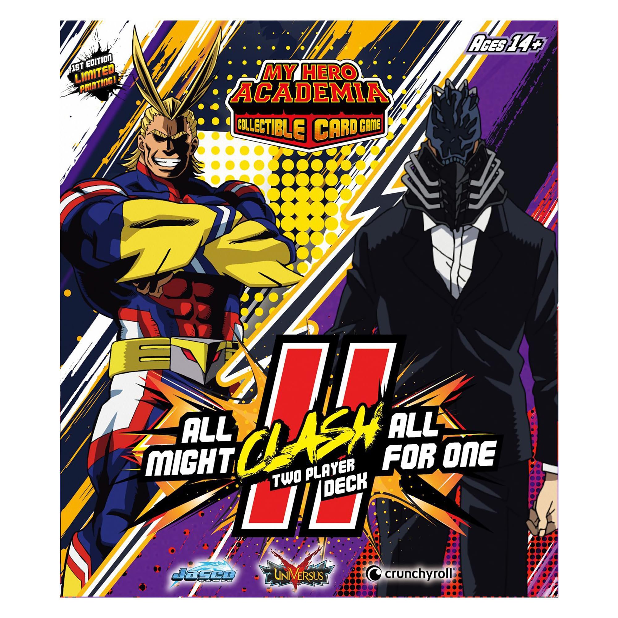Jasco Games My Hero Academia All Might vs. All for One Two Player Clash Decks 5