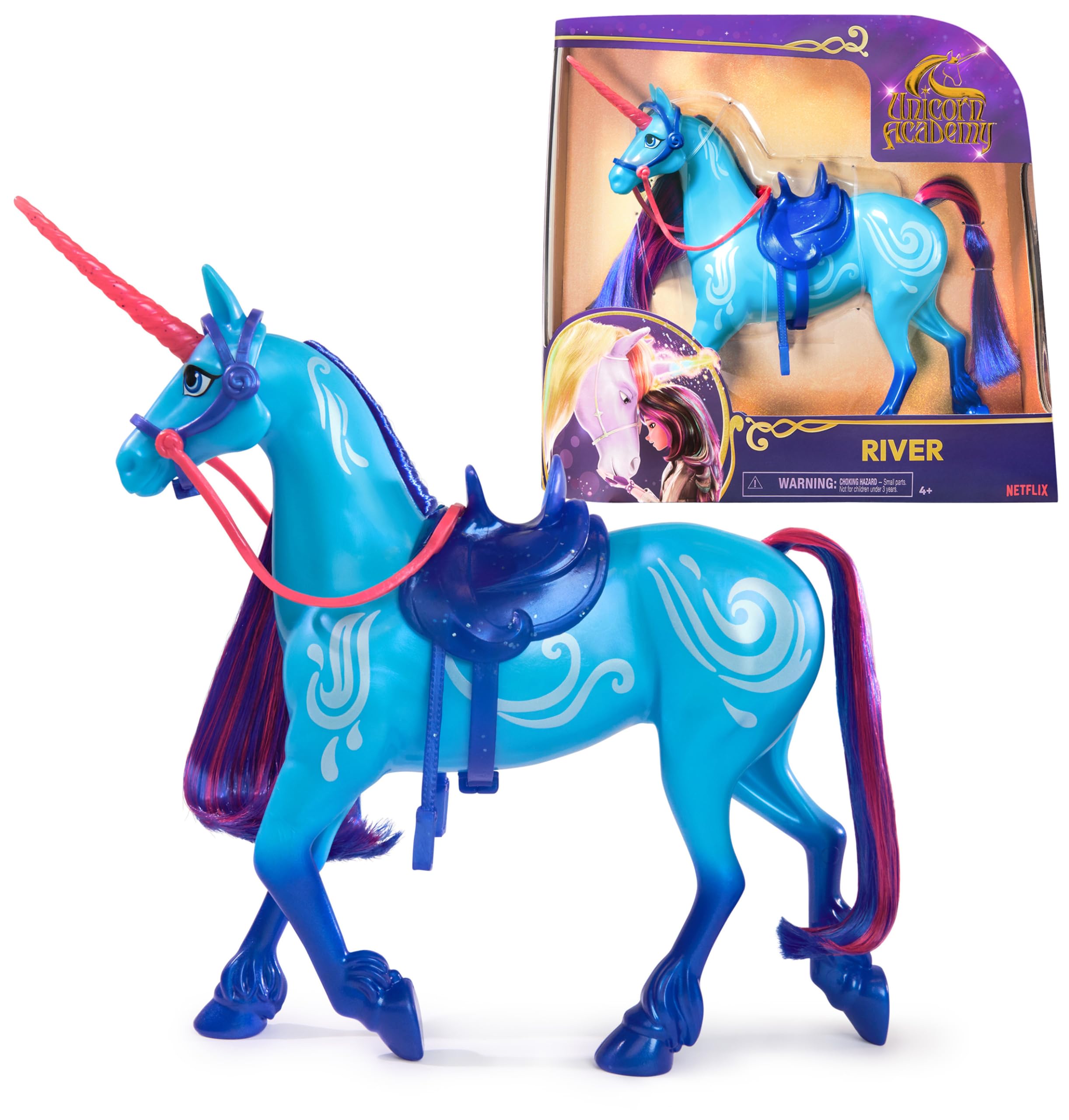 Unicorn Academy River Unicorn with Head Movement, 27.9cm, Compatible with Isabel Fashion Doll | Ages 4+