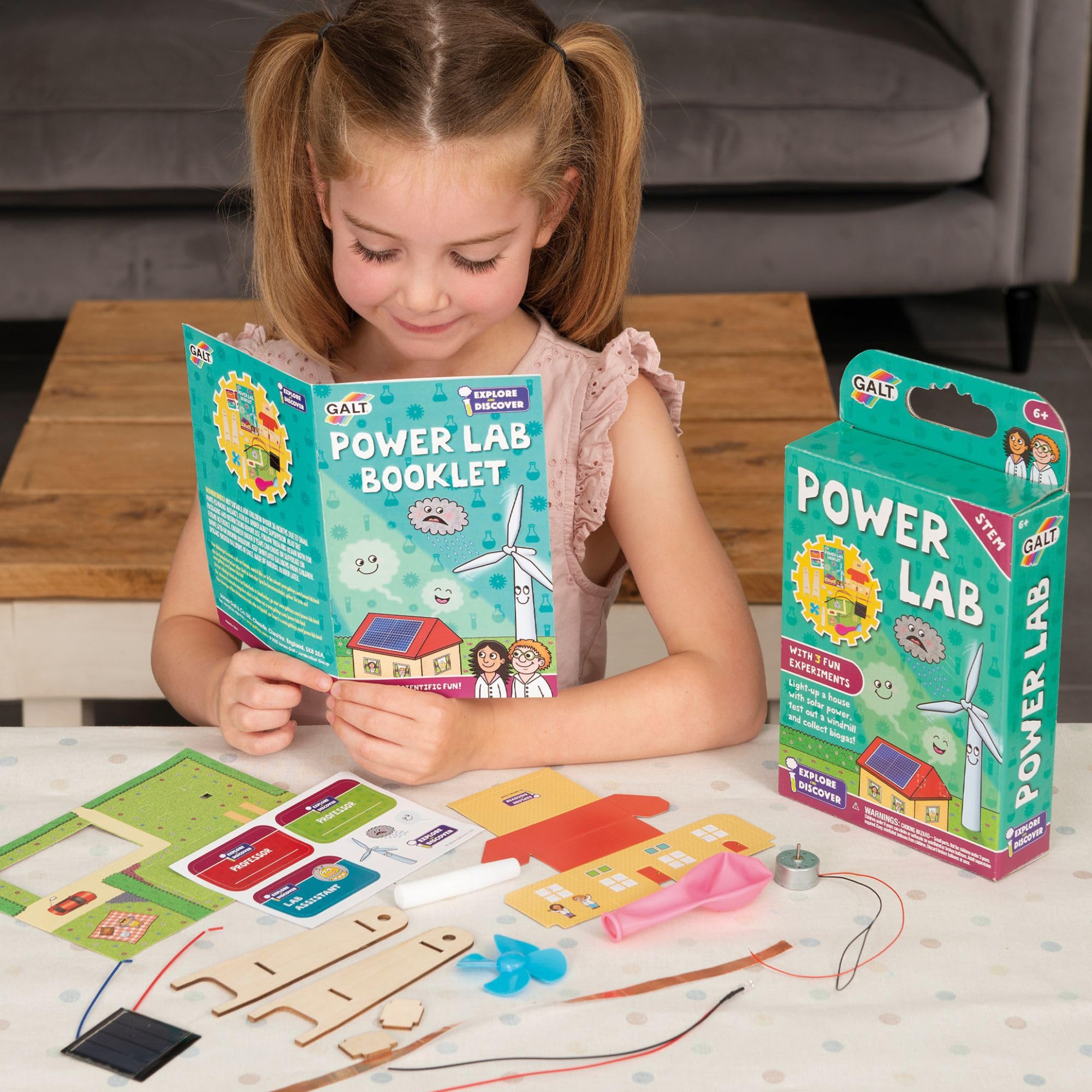 Galt Power Lab Science Kit for Kids Ages 6+ | STEM Learning | 3 Experiments 2