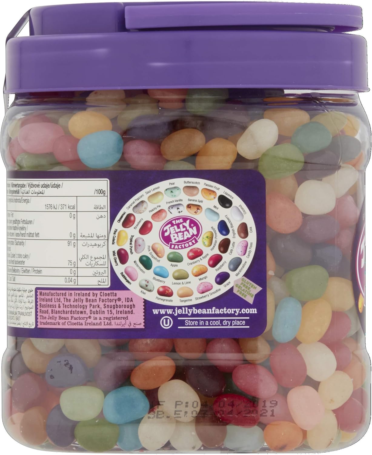 The Jelly Bean Factory Huge Flavours, 1.4kg Gourmet Jelly Beans Jar 8