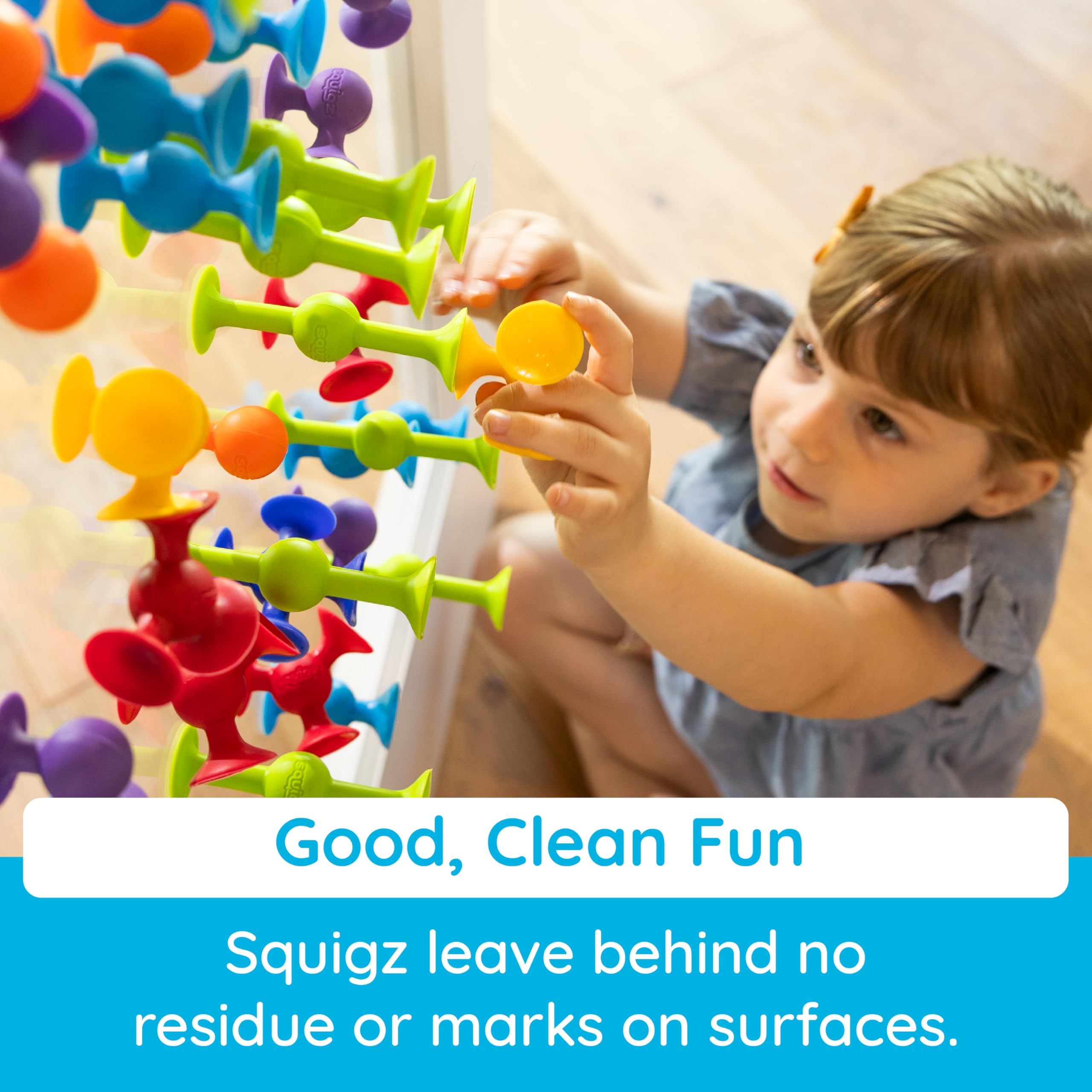 Fat Brain Toys Squigz Starter Set - Suction Construction Playset for Kids 3+ 12