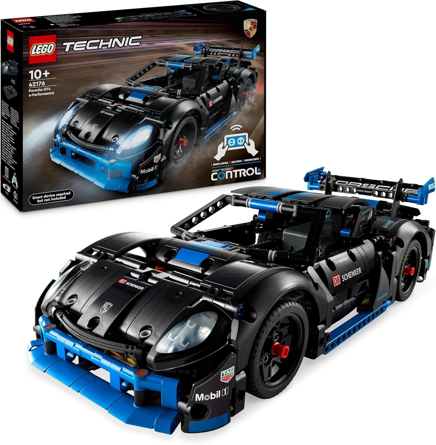 LEGO Technic Porsche GT4 e-Performance Race Car - Remote-Controlled Building Set for Ages 10+