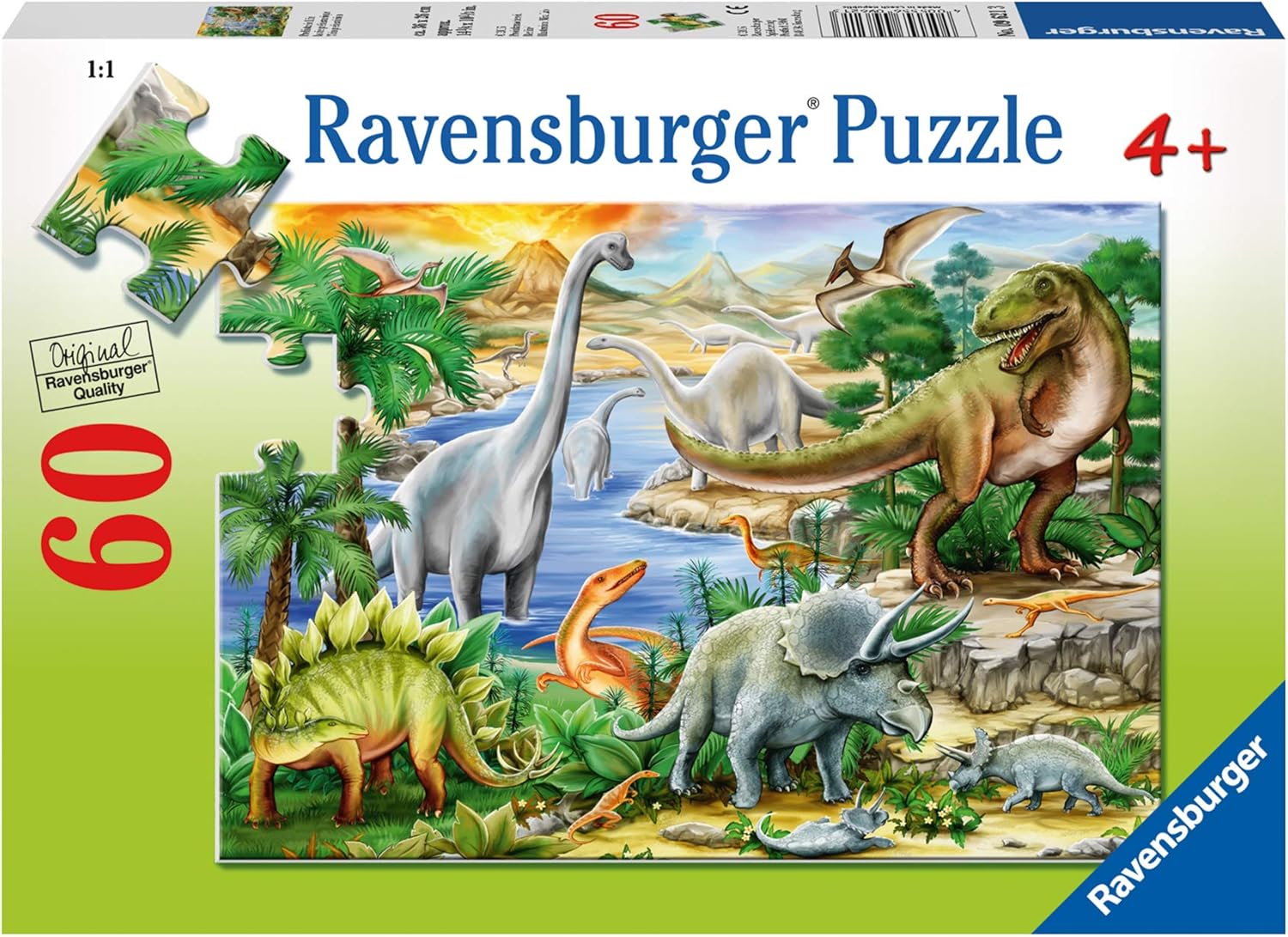 Ravensburger Dinosauri 60-Piece Floor Puzzle - Prehistoric Life Jigsaw for Kids 4 Years and Up 5