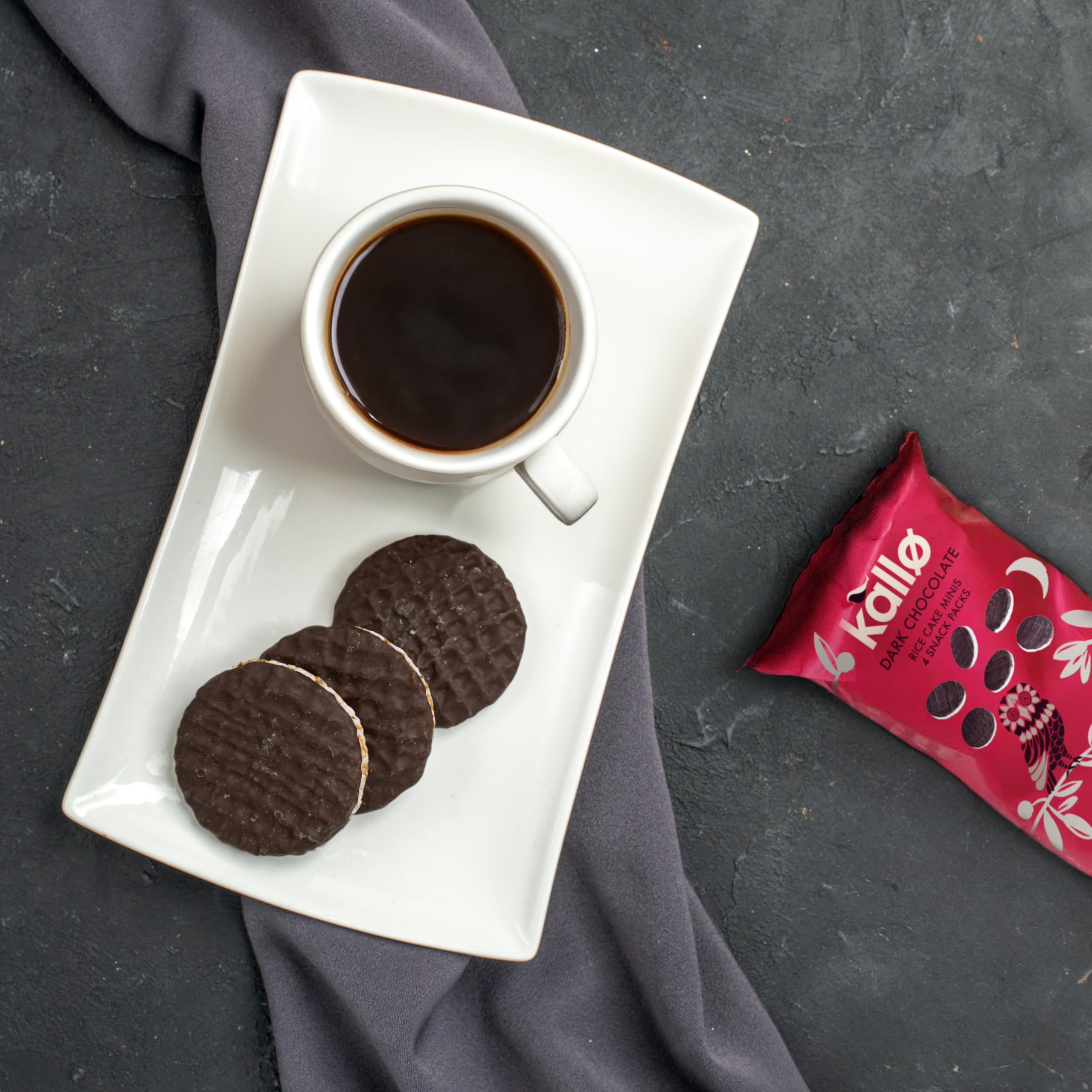Kallo Dark Chocolate Mini Rice Cakes - Gluten Free Snack, 9 x 84g 7