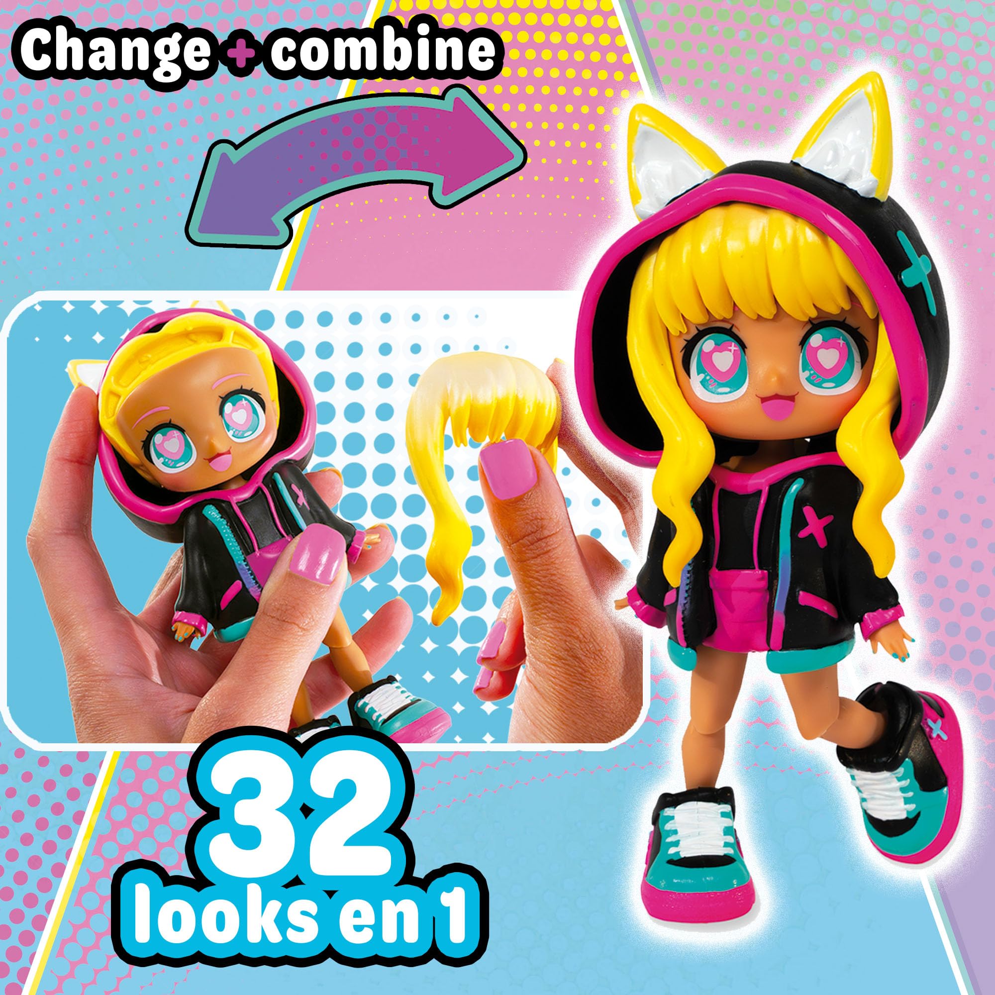 Animakii Fashion Dolls - Customisable Cyberpunk + Gamer Style for Girls 5+ 13