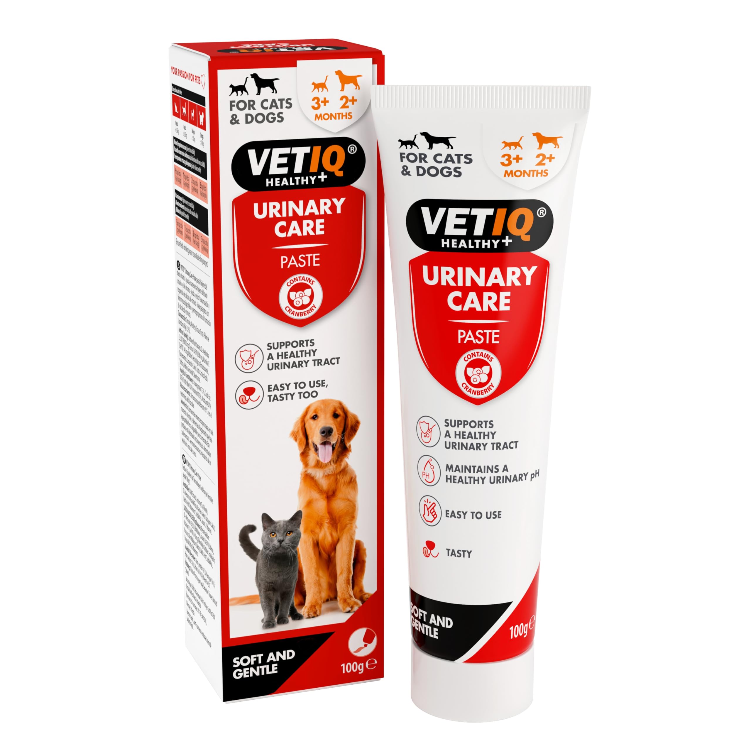 VETIQ Urinary Care Paste Supplement for Cats & Dogs with Cranberry | Supports Healthy Urinary pH | 100 g 1