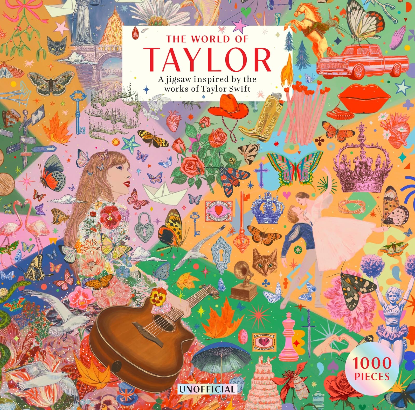 The World of Taylor 1000-Piece Jigsaw Puzzle - Unofficial Taylor Swift Eras Puzzle by Anna Higgie