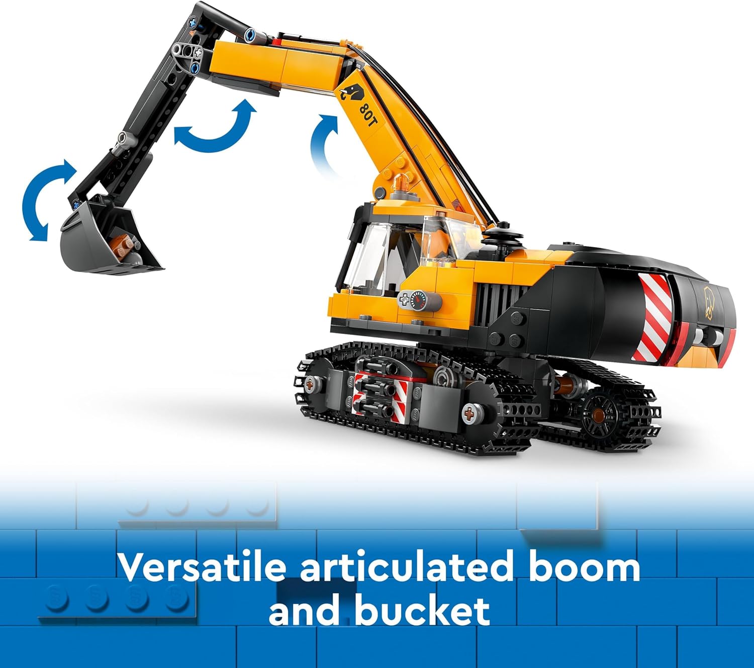 LEGO City Yellow Construction Excavator Toy - 633-Piece Building Set for Ages 8+ 4