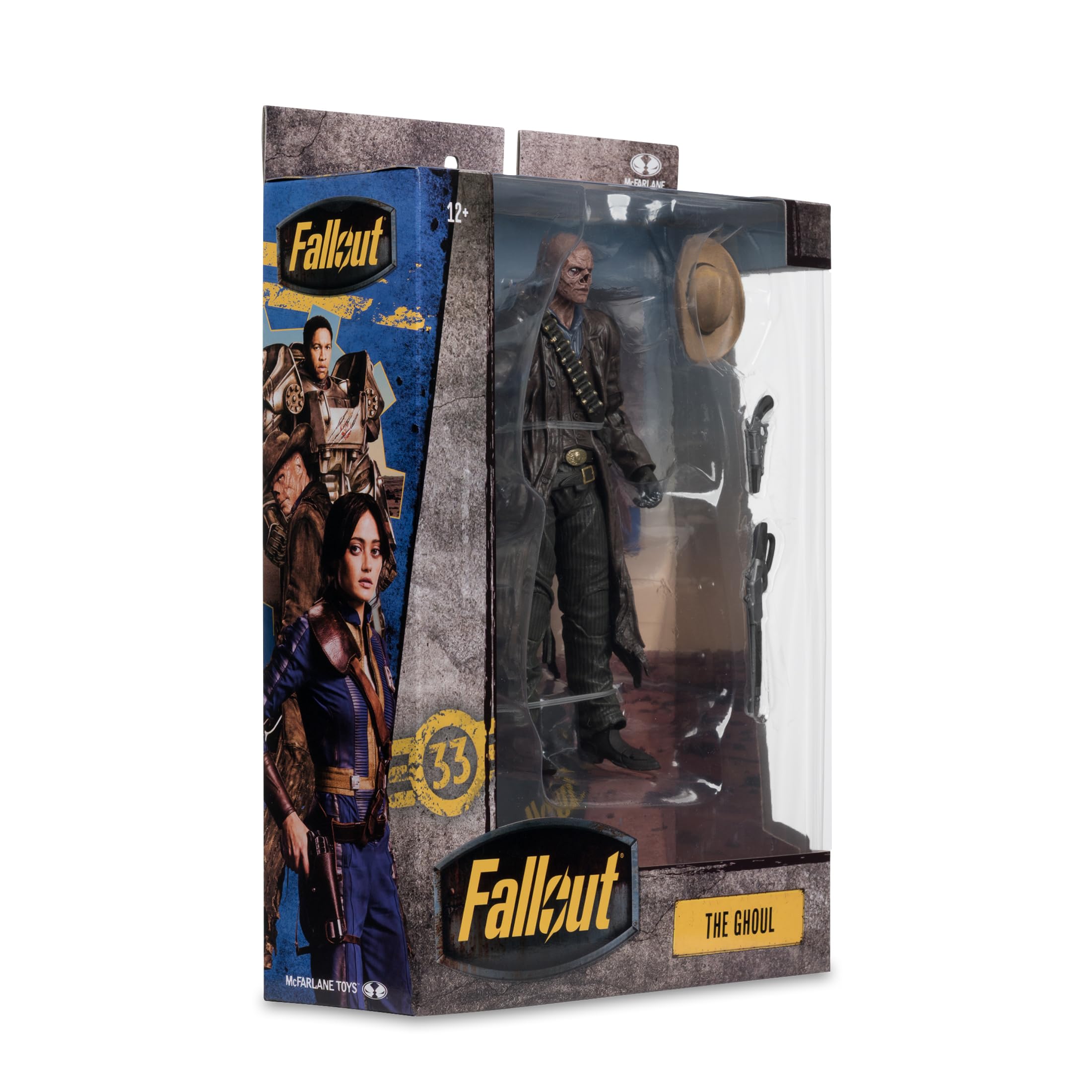 McFarlane Fallout The Ghoul 7in Deluxe Action Figure - Ultra Articulated Collectible with Weapons & Base 5