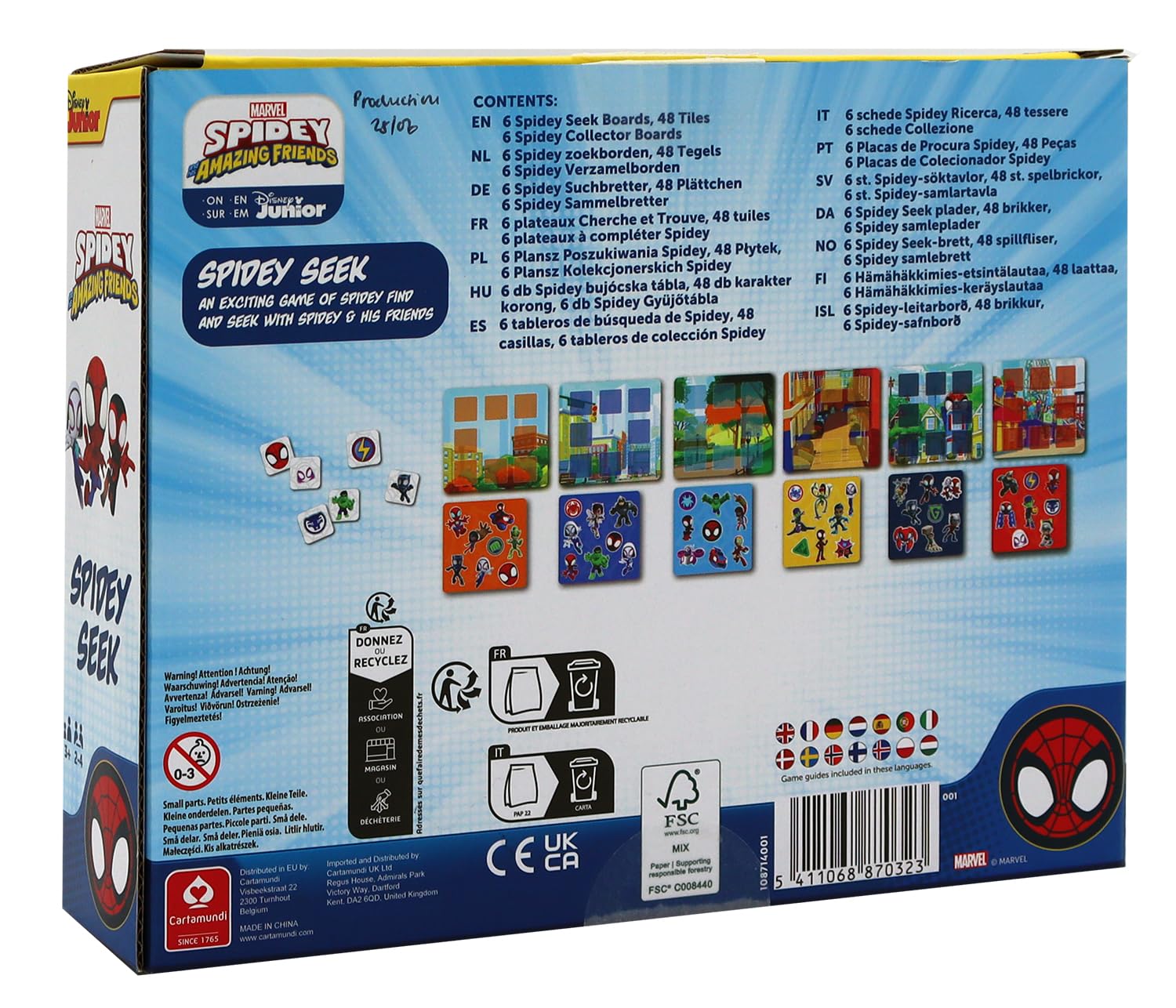 SHUFFLE Spidey and His Amazing Friends Seek and Find Board Game 6