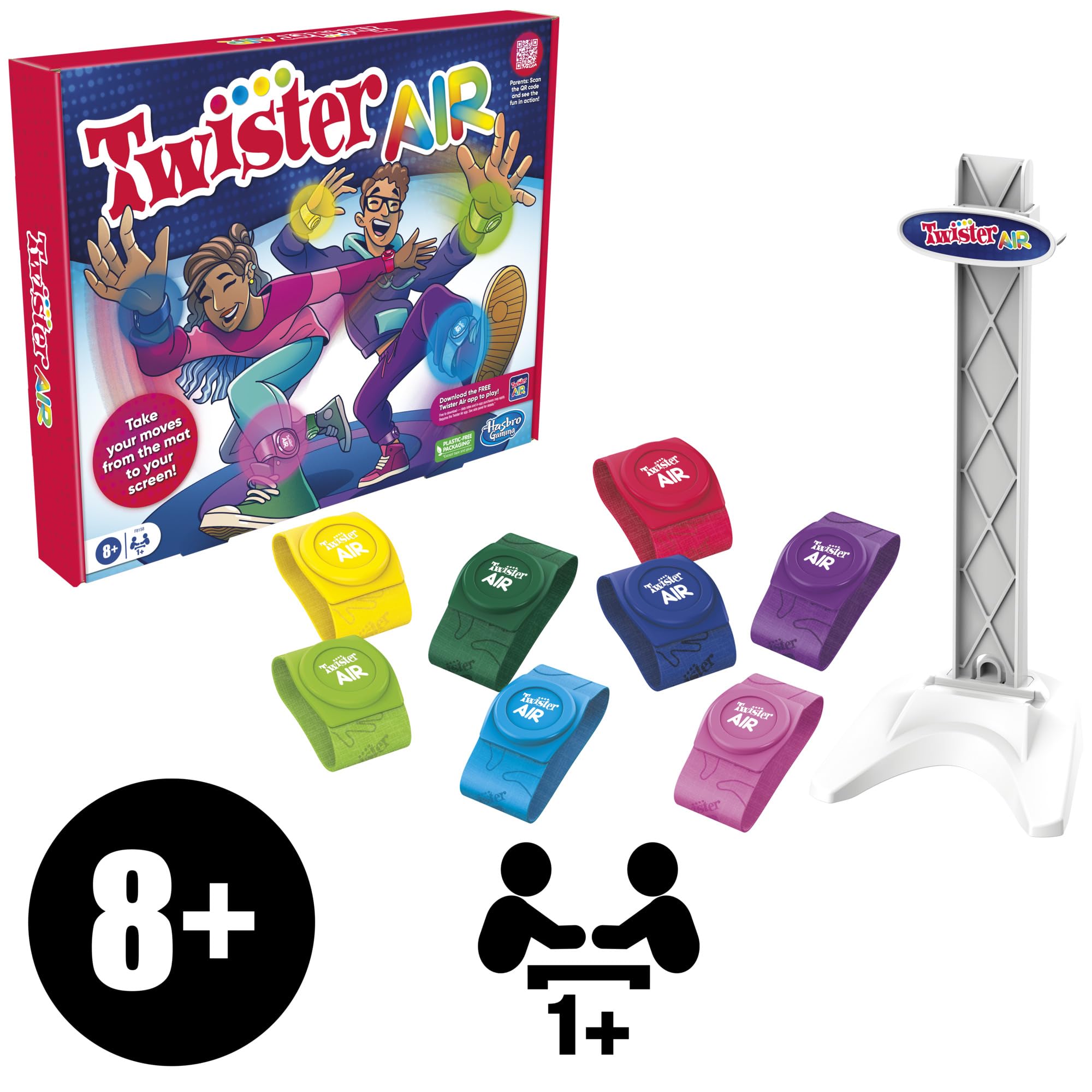 Hasbro Gaming Twister Air Augmented Reality Party Game for Ages 8+ 8