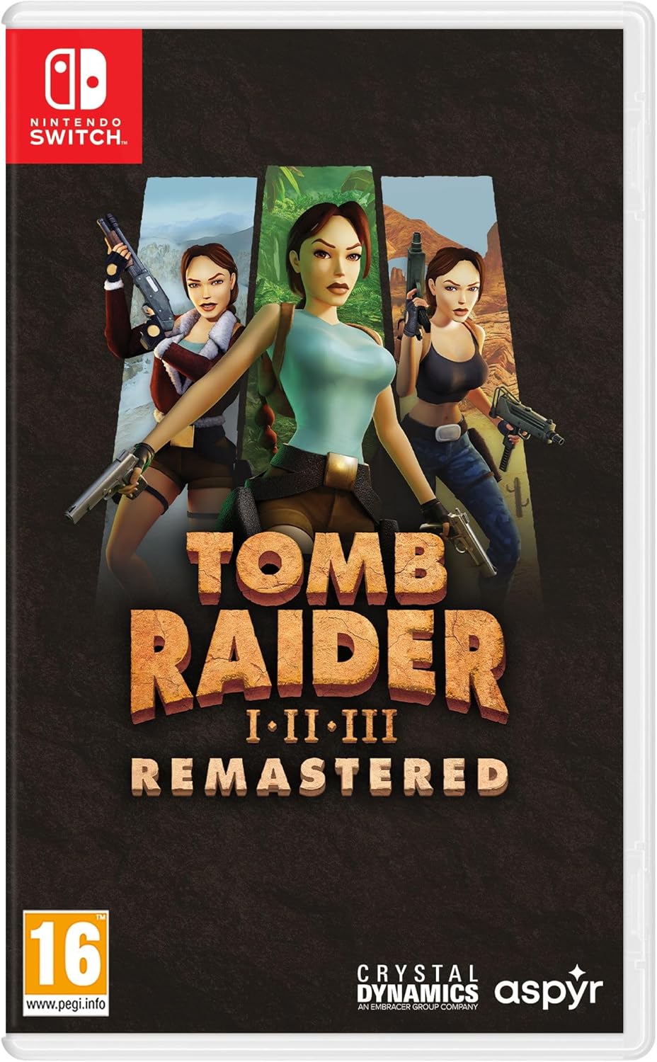 Tomb Raider 1-3 Remastered Starring Lara Croft - Nintendo Switch