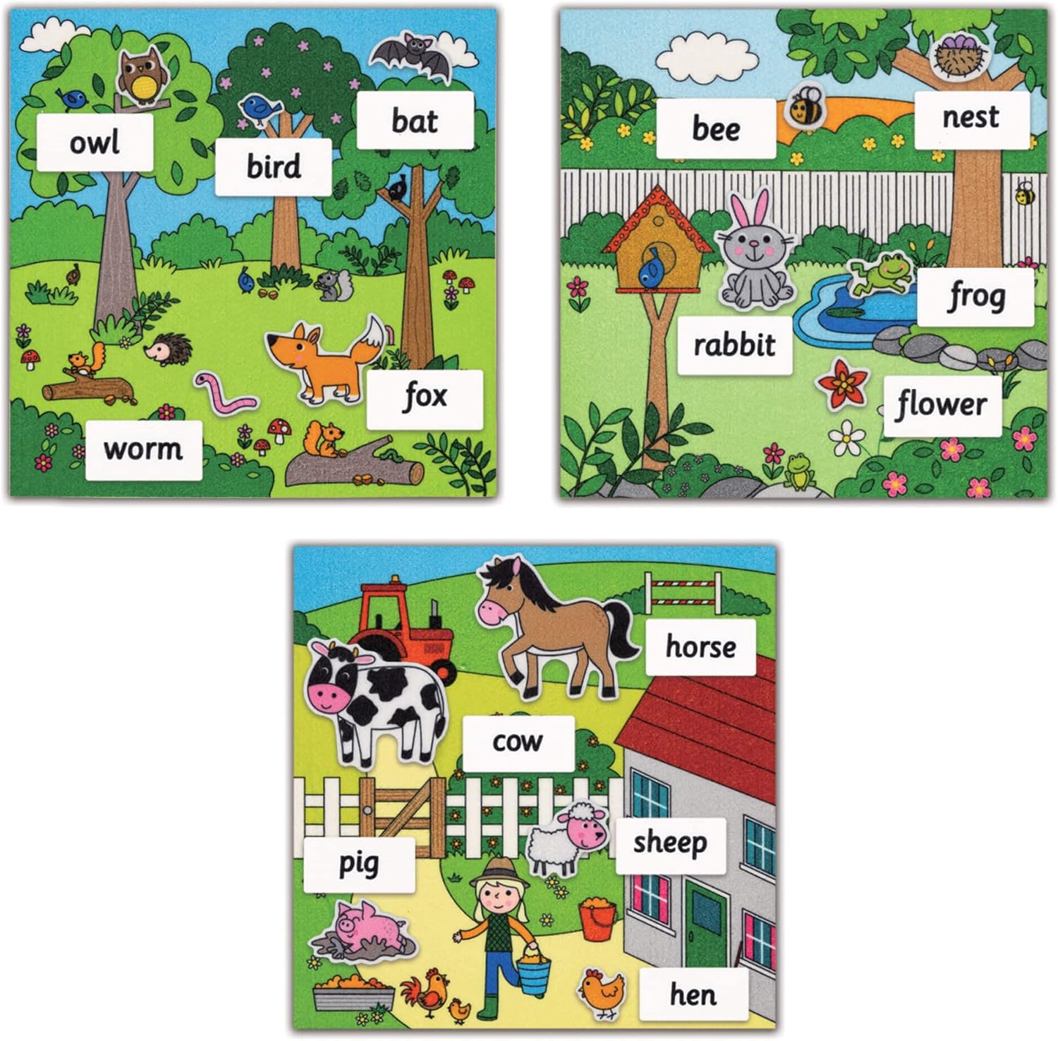 Galt Felt First Words Playset - Educational Felt Activity for Toddlers 3 Years+ 3