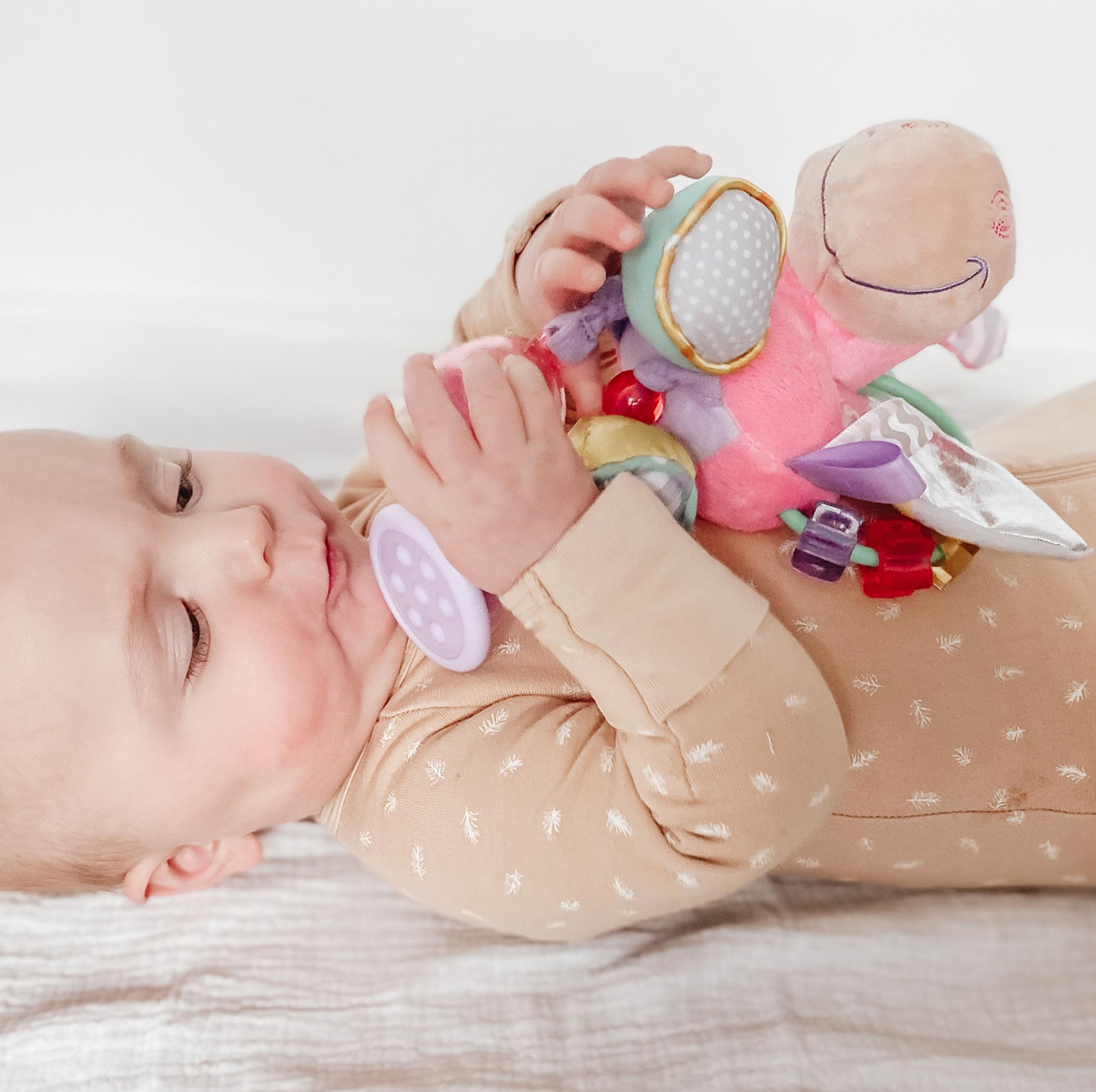 Playgro Unicorn Clip Clop Activity Rattle - Sensory Teether for 3M+ 11