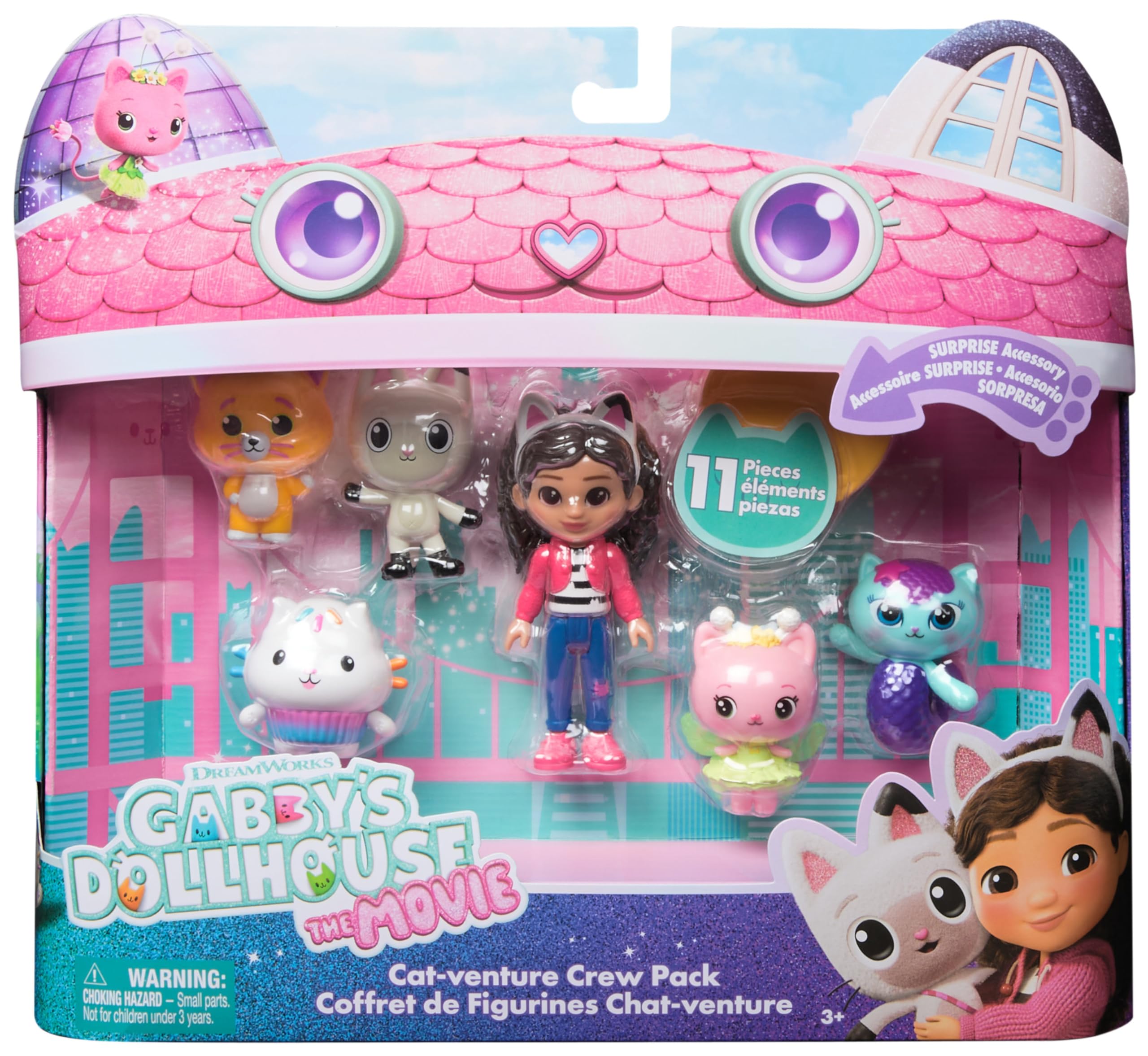 Gabby's Dollhouse: The Movie Cat-venture Crew Pack - 11-Piece Toy Figure Set 5