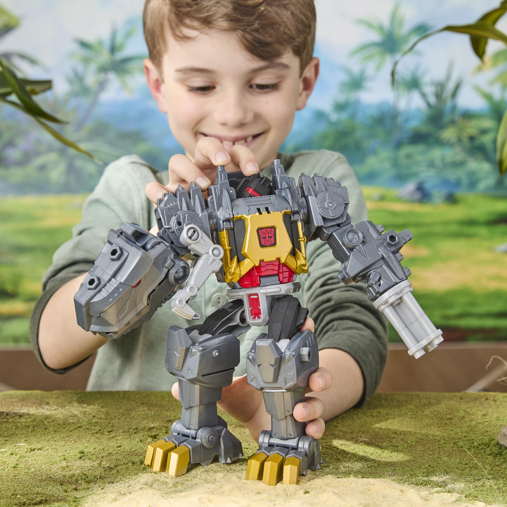 Transformers Grimlock CYBERWORLD Action Figure - 22.5 cm Robot/Dinosaur | 4-Step Conversion | Ages 6+ 4