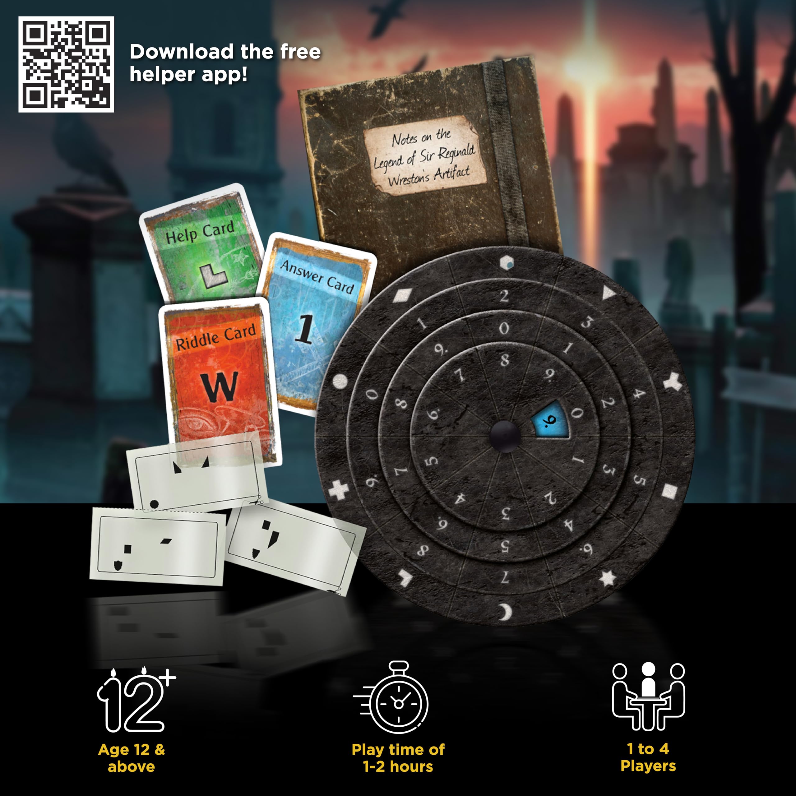 Thames & Kosmos EXIT: The Cemetery Of The Knight Escape Room Game | 1-4 Players | Ages 12+ | 120 Minutes