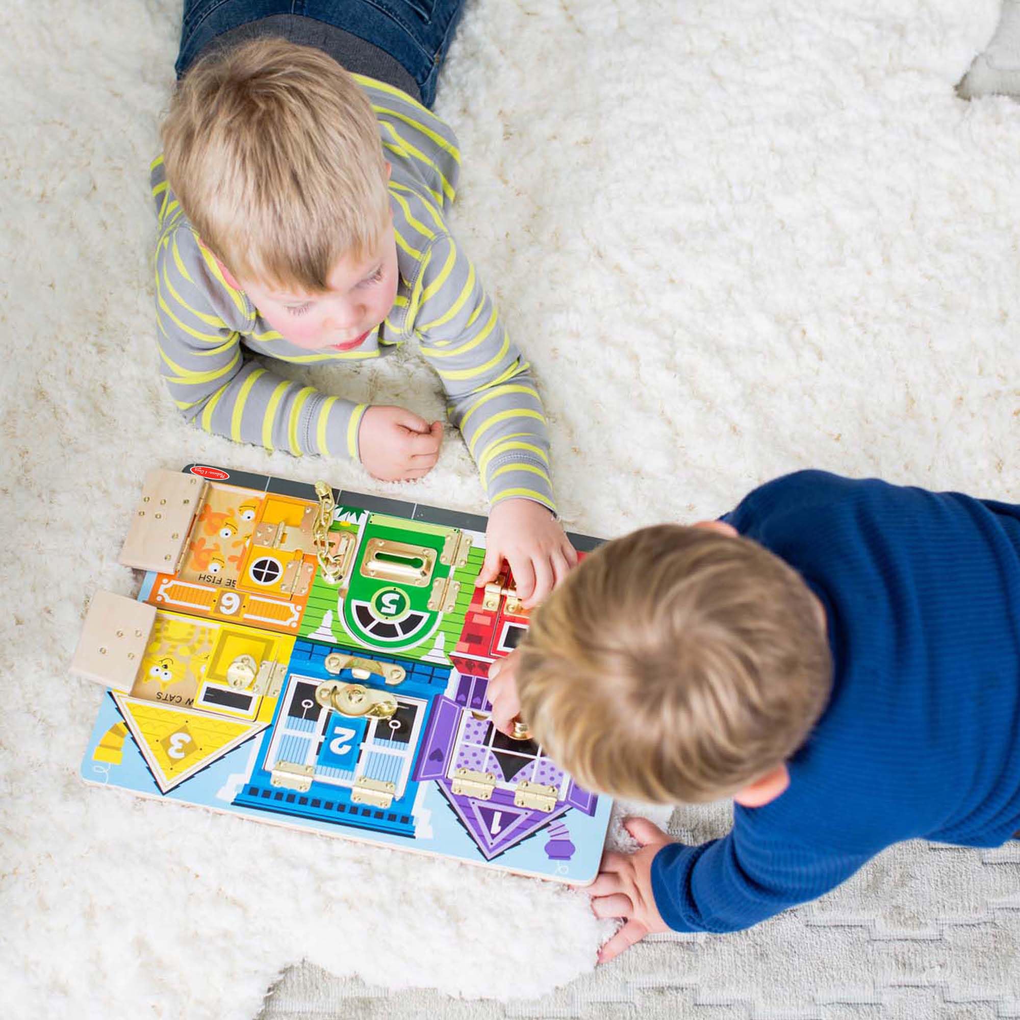 Melissa & Doug Wooden Latches Board Activity Toy for Ages 3+ | Solid Wood Construction 6