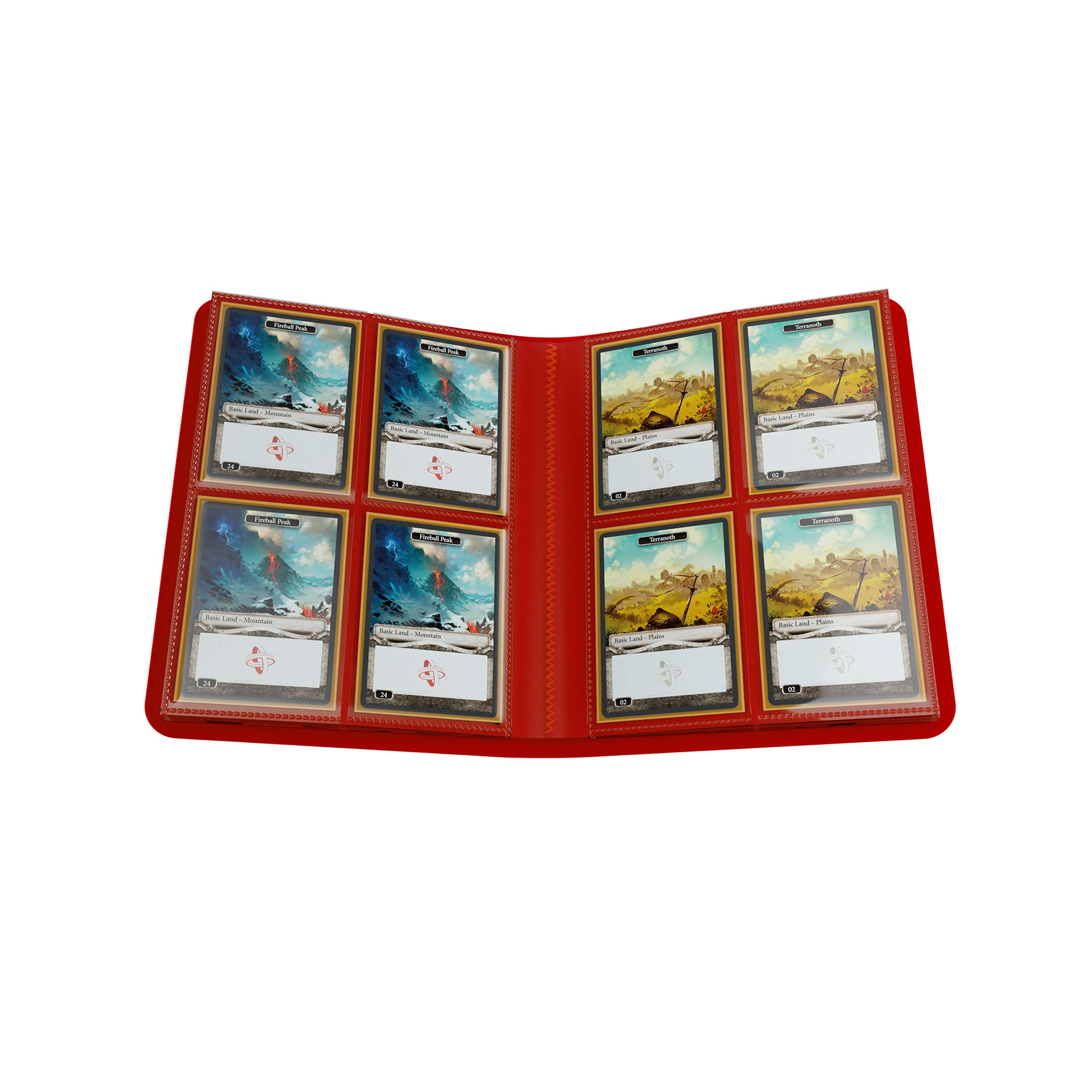 Gamegenic Casual Album 8-Pocket Red | Holds 160 Sleeved Cards | Polypropylene 5