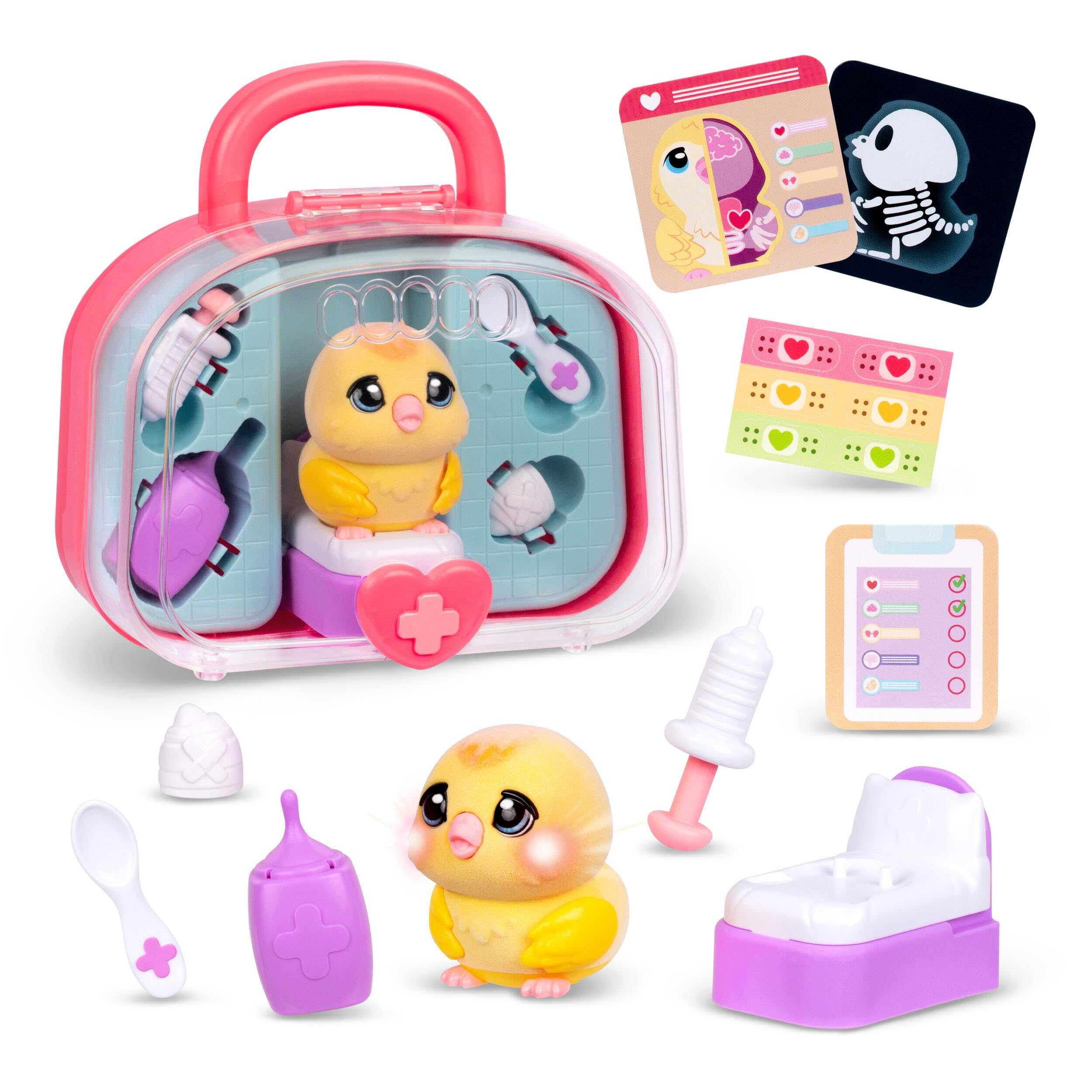 Little Live Pets Ouchies Vet Kit - Chirpy the Chick Interactive Toy with 20+ Sounds & Lights 4