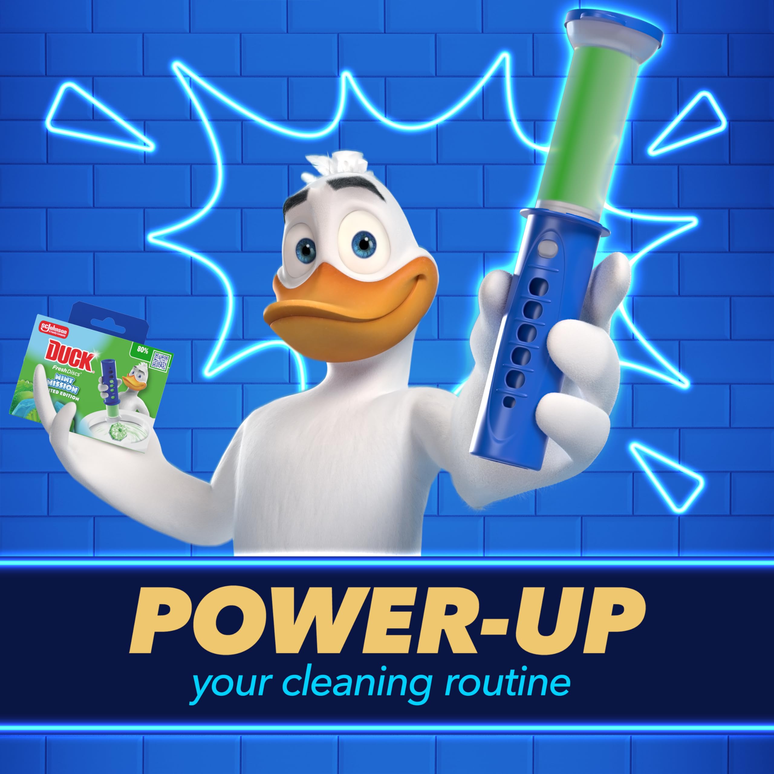 DUCK Fresh Discs Toilet Cleaner Starter Kit - Continuous Fragrance & Limescale Prevention | 5 Discs