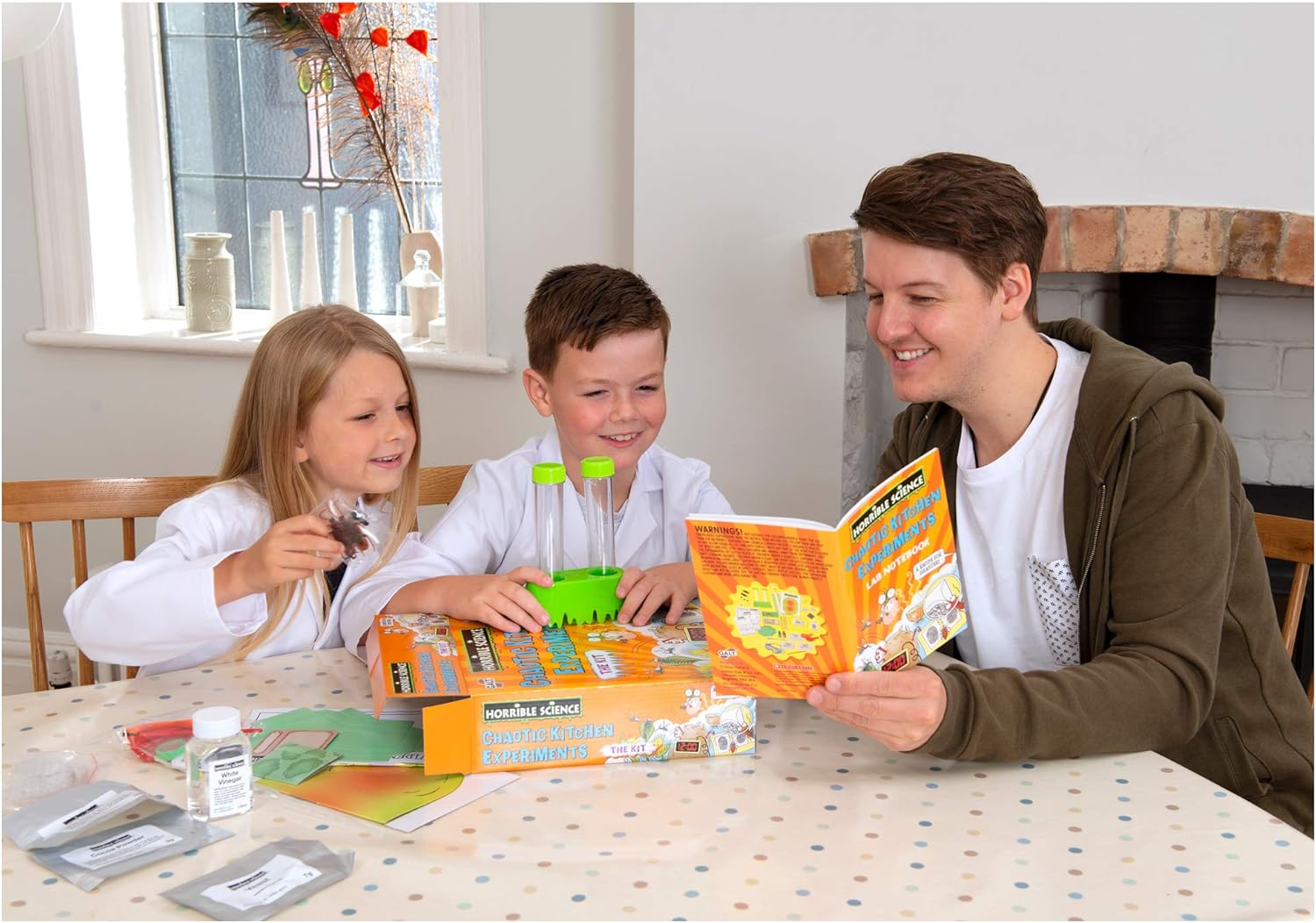 Horrible Science - Chaotic Kitchen Experiments by Galt Toys, STEM Science Kit for Kids 8+ 4