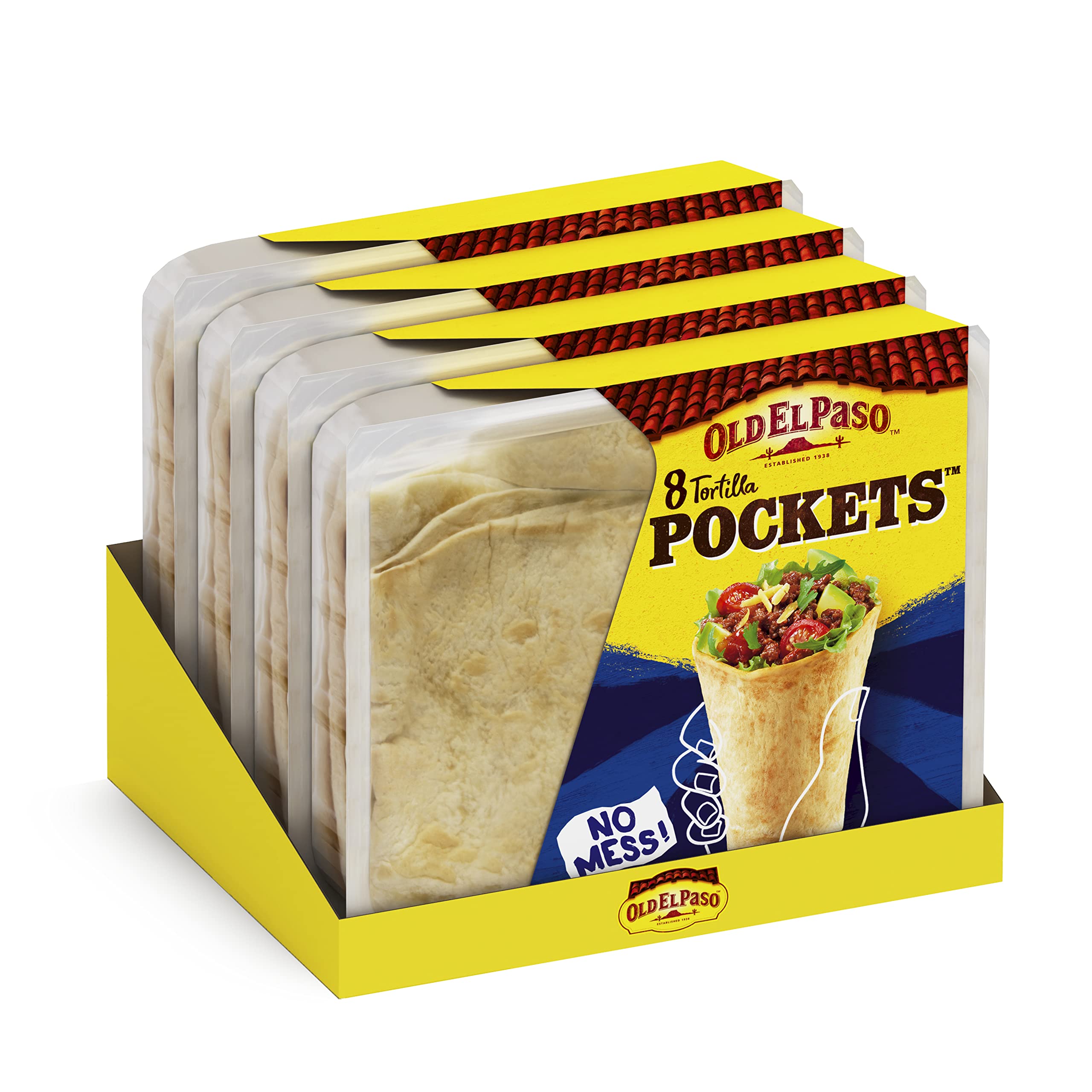 Old El Paso Tortilla Pockets Mexikanischer Wrap (223 g, 4er-Pack)
