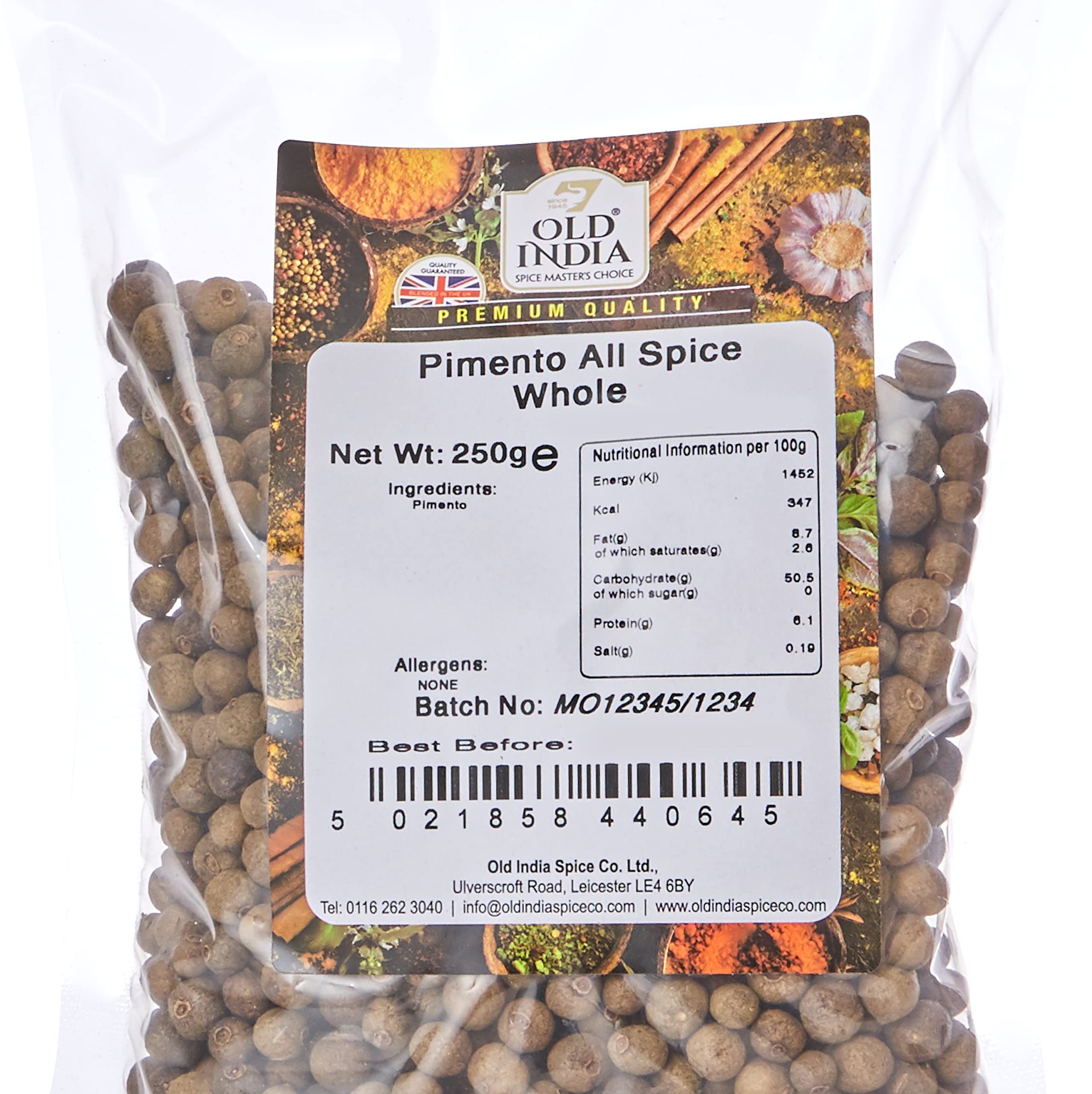 Old India Pimento Allspice Whole 250g 3