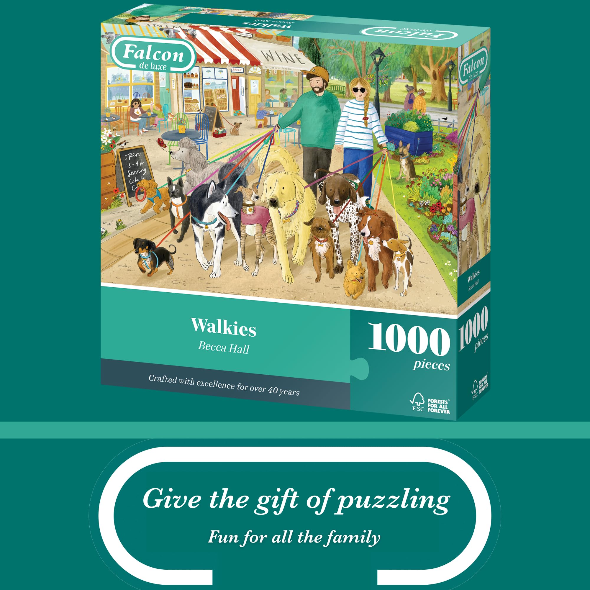 Falcon - Walkies 1000 Piece Jigsaw Puzzle for Adults 3