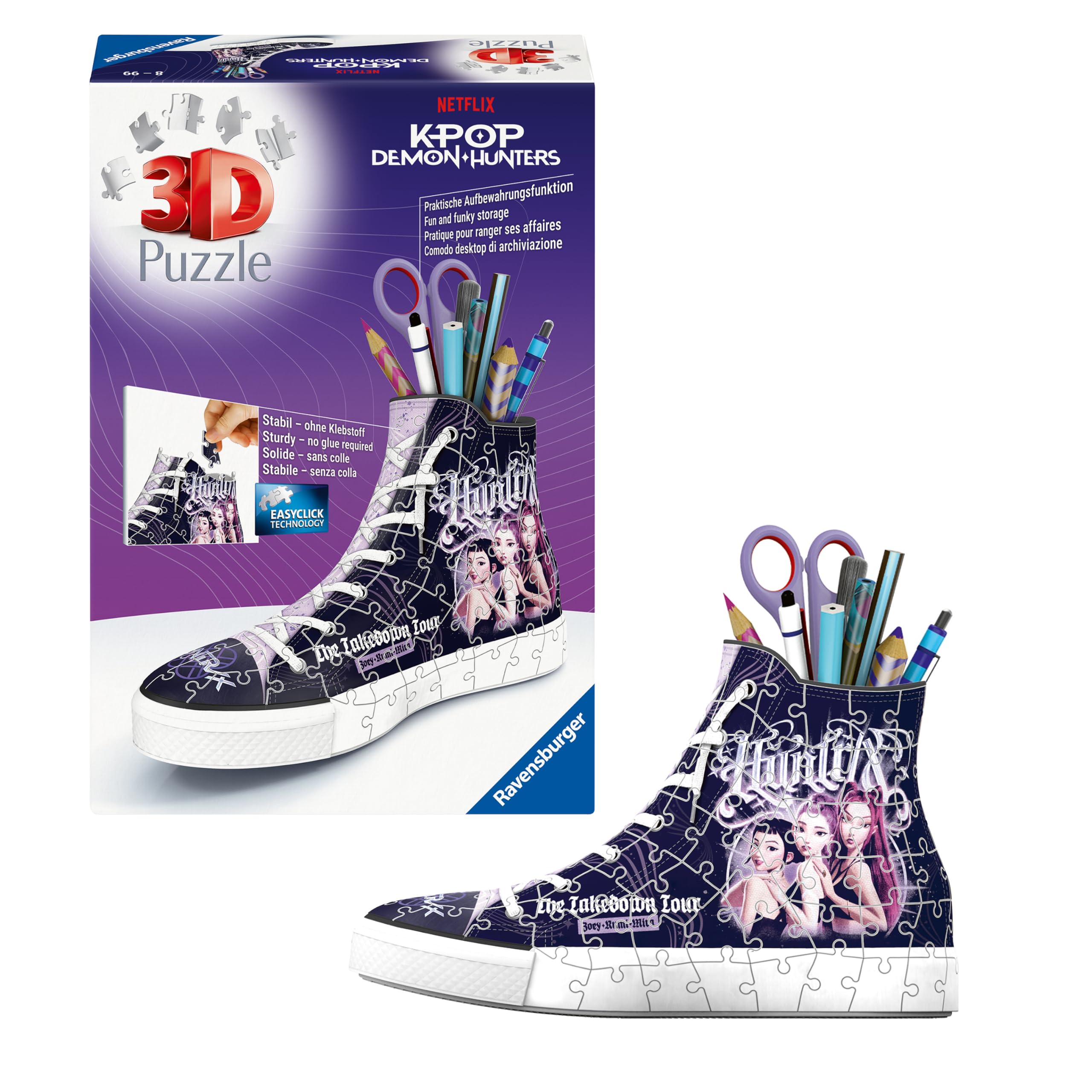 Ravensburger K-Pop Demon Hunters Trainer 3D Jigsaw Puzzle - 108 Pieces | Unisex Children | Ages 8+