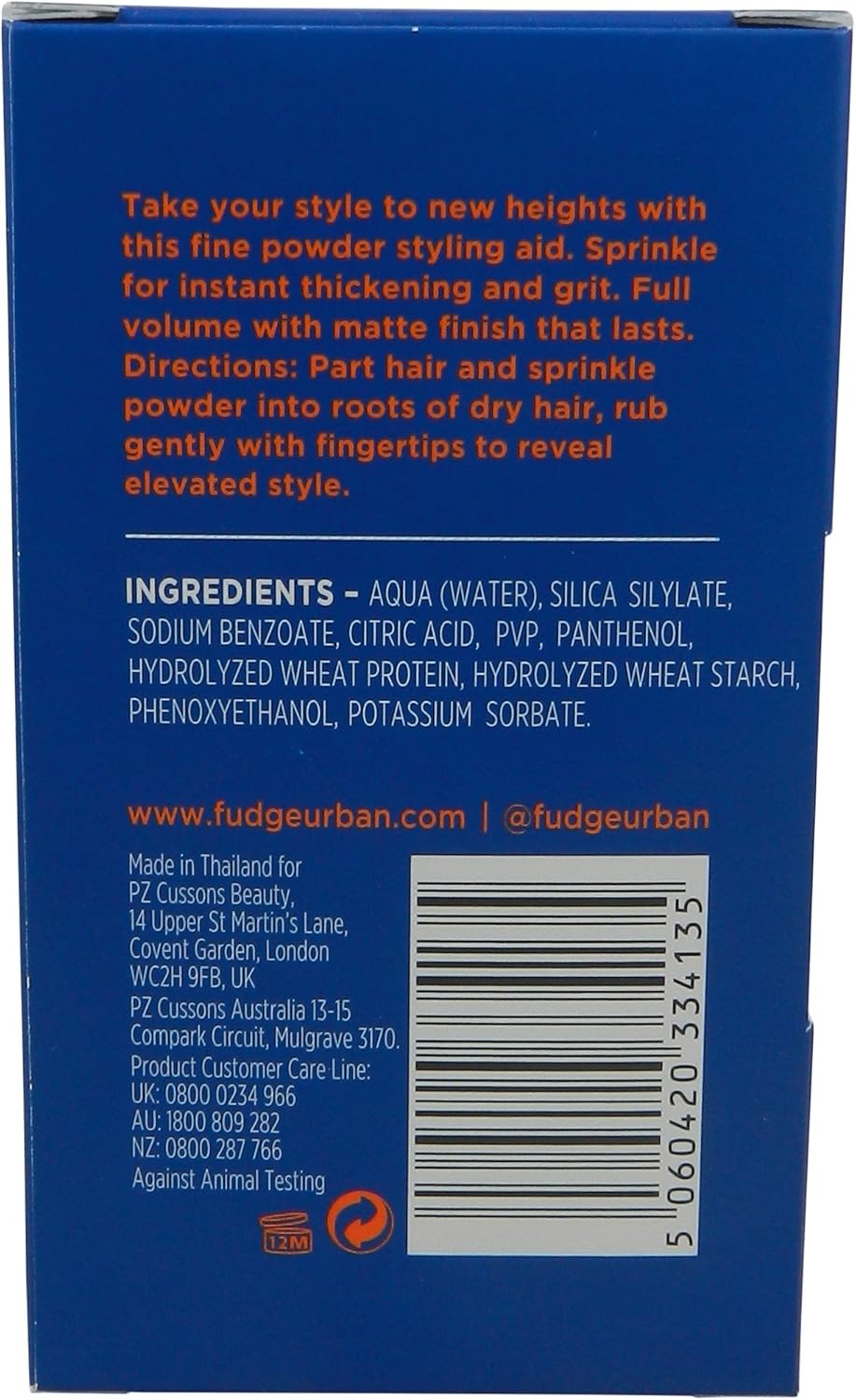 Fudge Urban Texturising Hair Styling Powder, Anti-Gravity Powder Styler, Matte Look Volumising Powder for Invisible Texture and Volume (10 g) 6