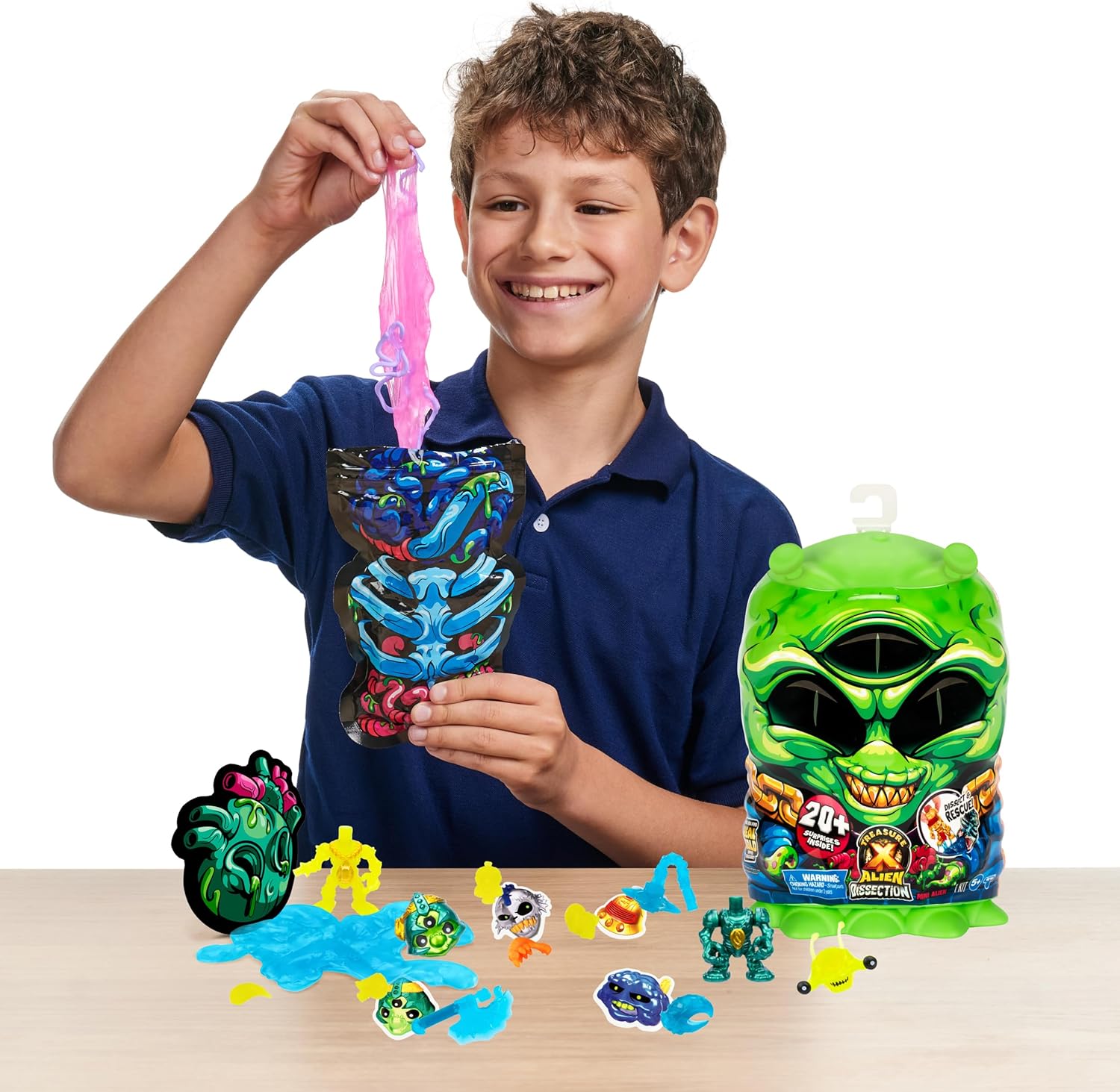 Treasure X Mini Alien Dissection - 8" Alien Adventure with 20+ Surprises 6